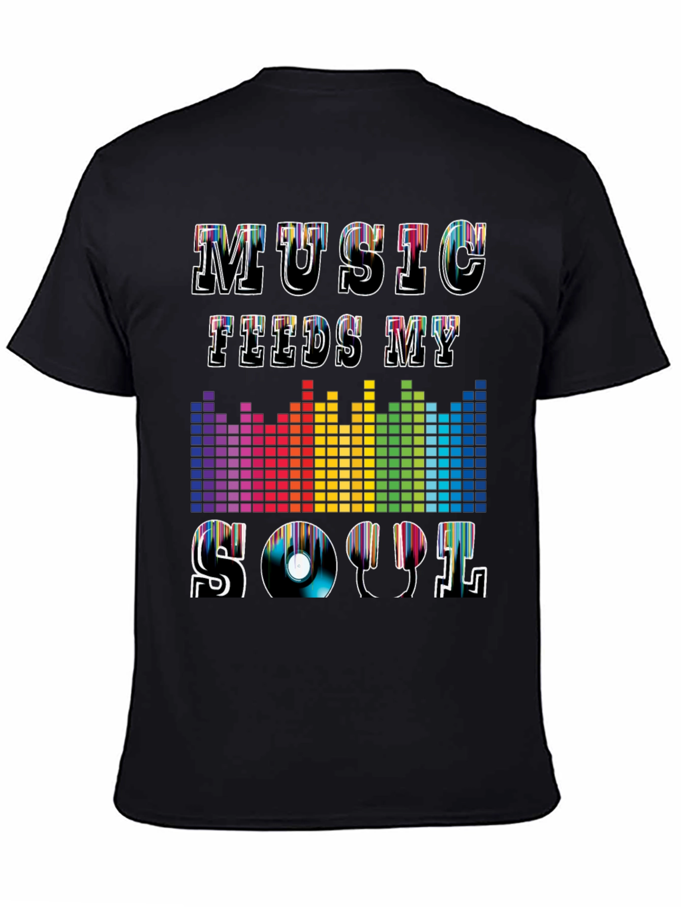 Black Music Feeds My Soul Graphic Tee view 4