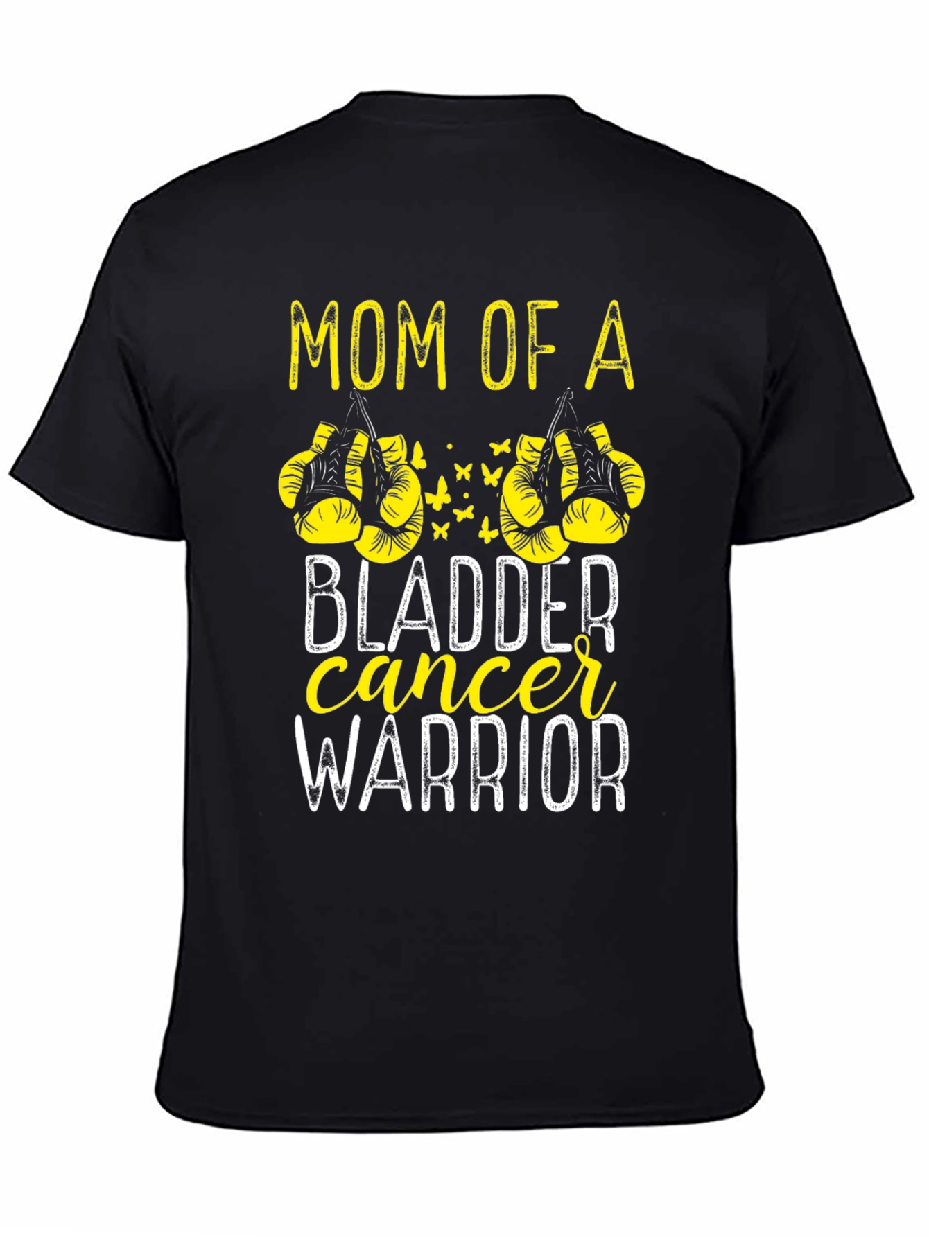 Black Mom of a Bladder Cancer Warrior T-Shirt view 4