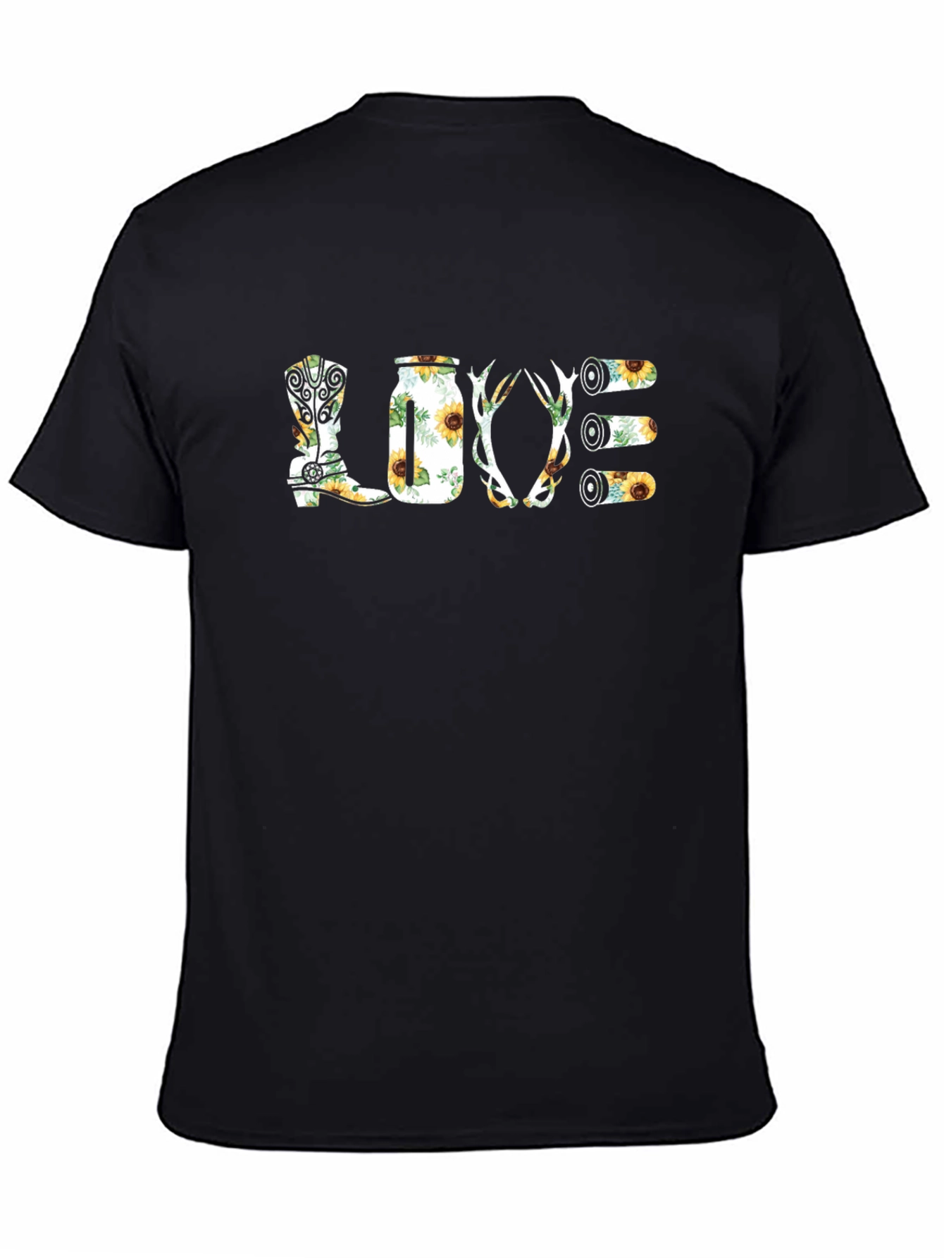 Black Country LOVE Black T-Shirt view 4