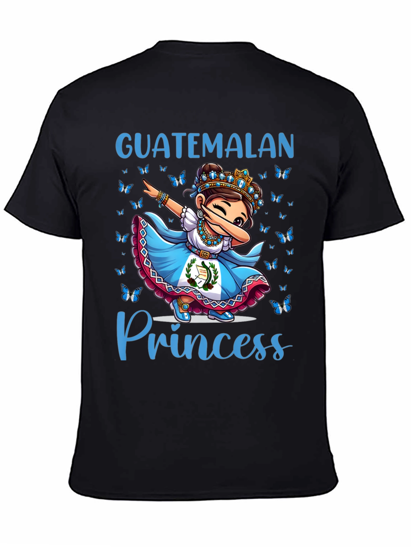 Black Guatemalan Princess T-Shirt view 4
