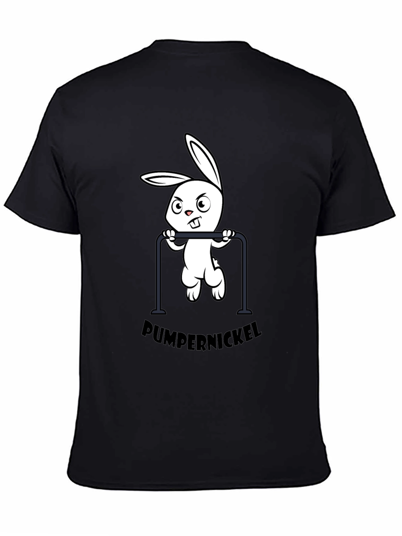 Black Pumpernickel Bunny Pull-Up T-Shirt view 4