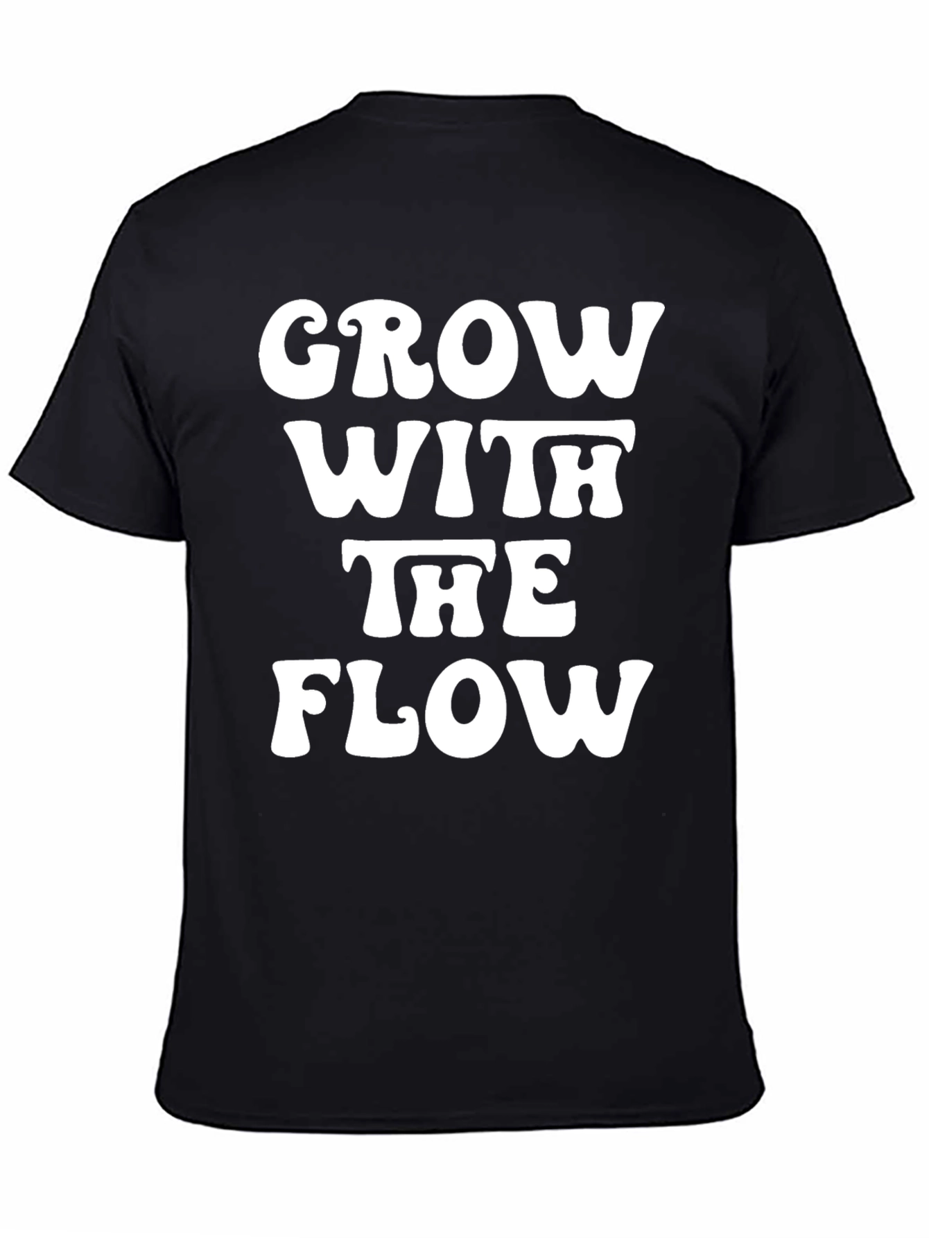 Black Grow With The Flow Graphic Tee - Black view 4