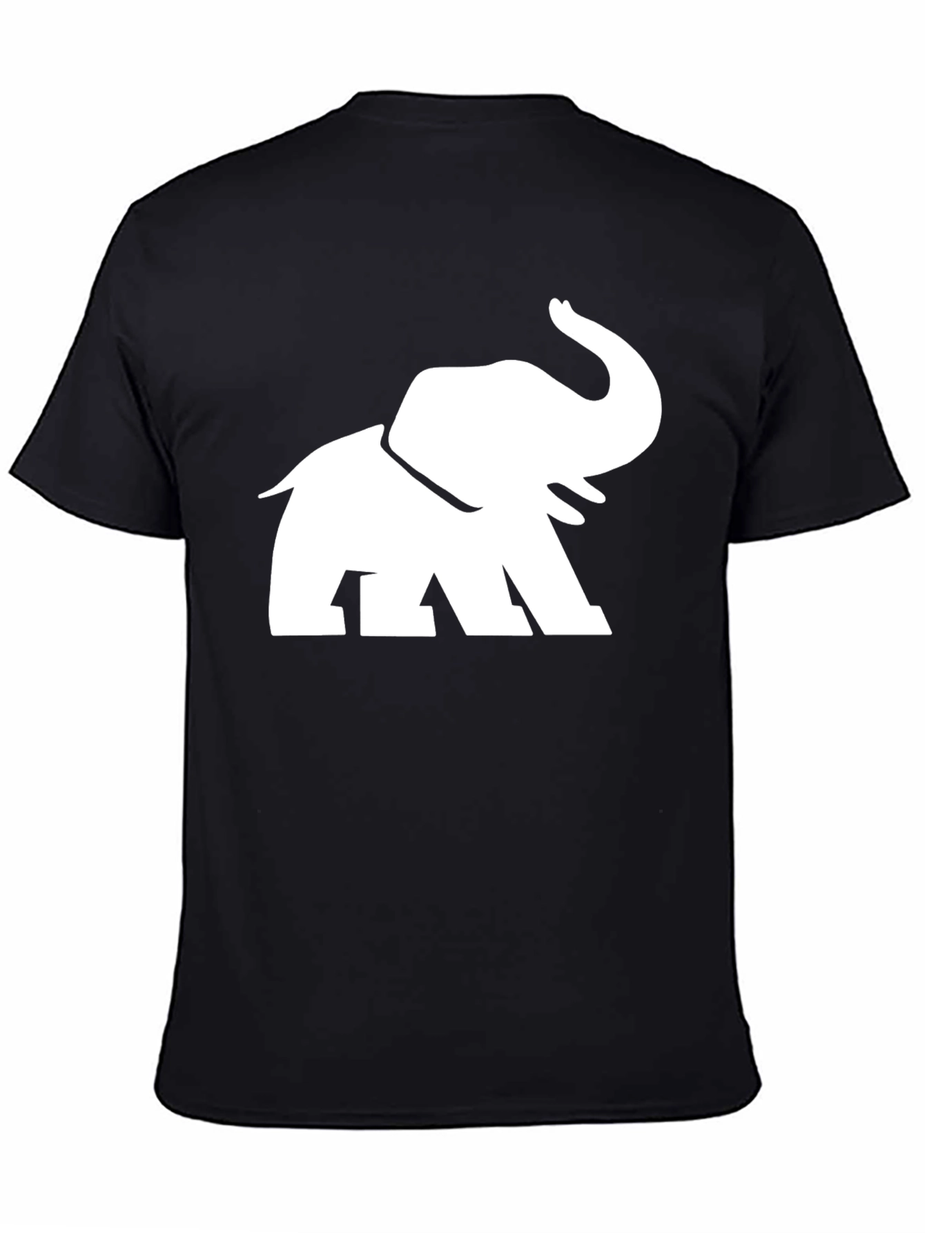 Elephant Graphic Tee - Stylish Black Cotton T-Shirt - 4