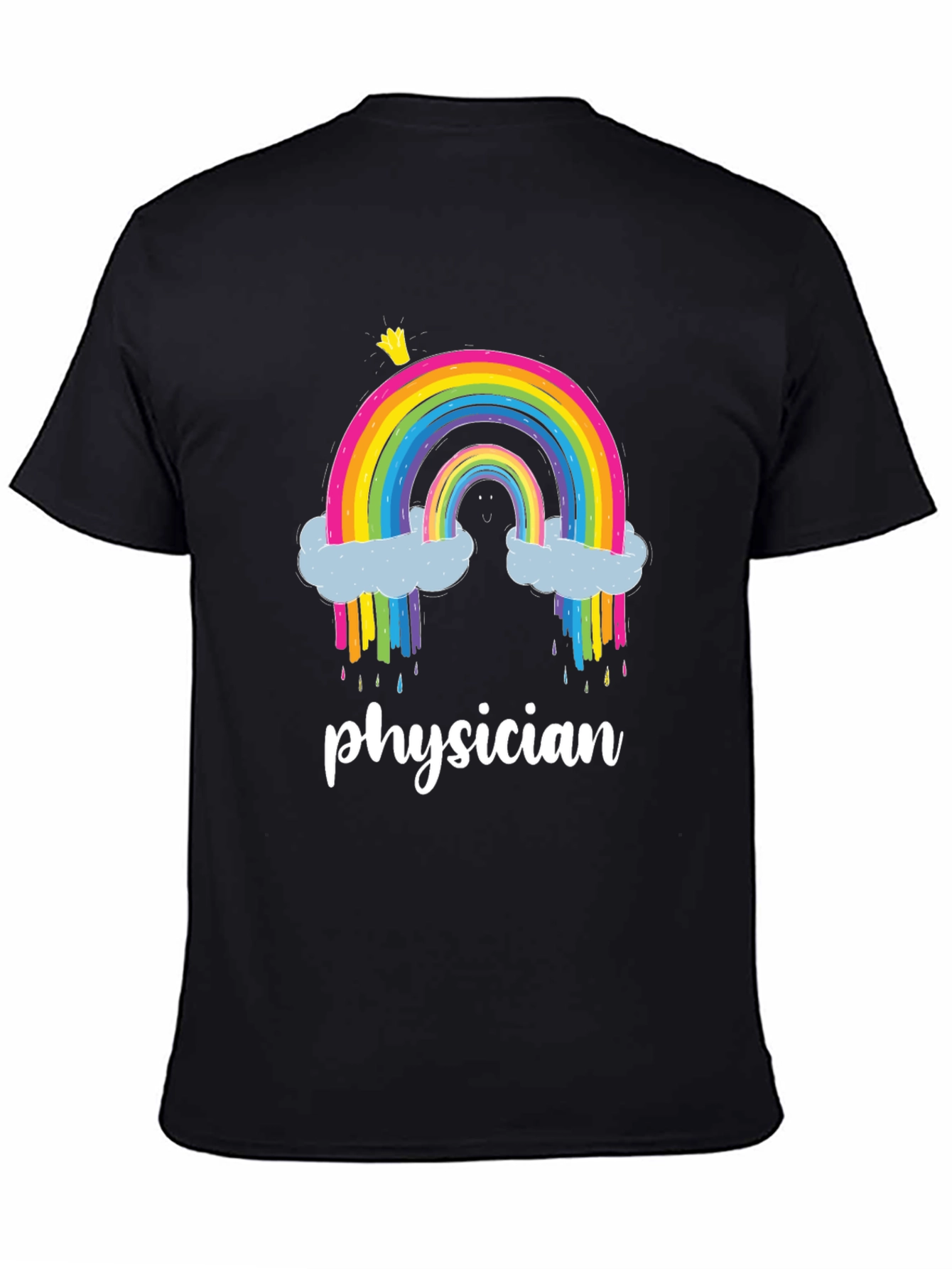 Black Rainbow Physician T-Shirt view 4