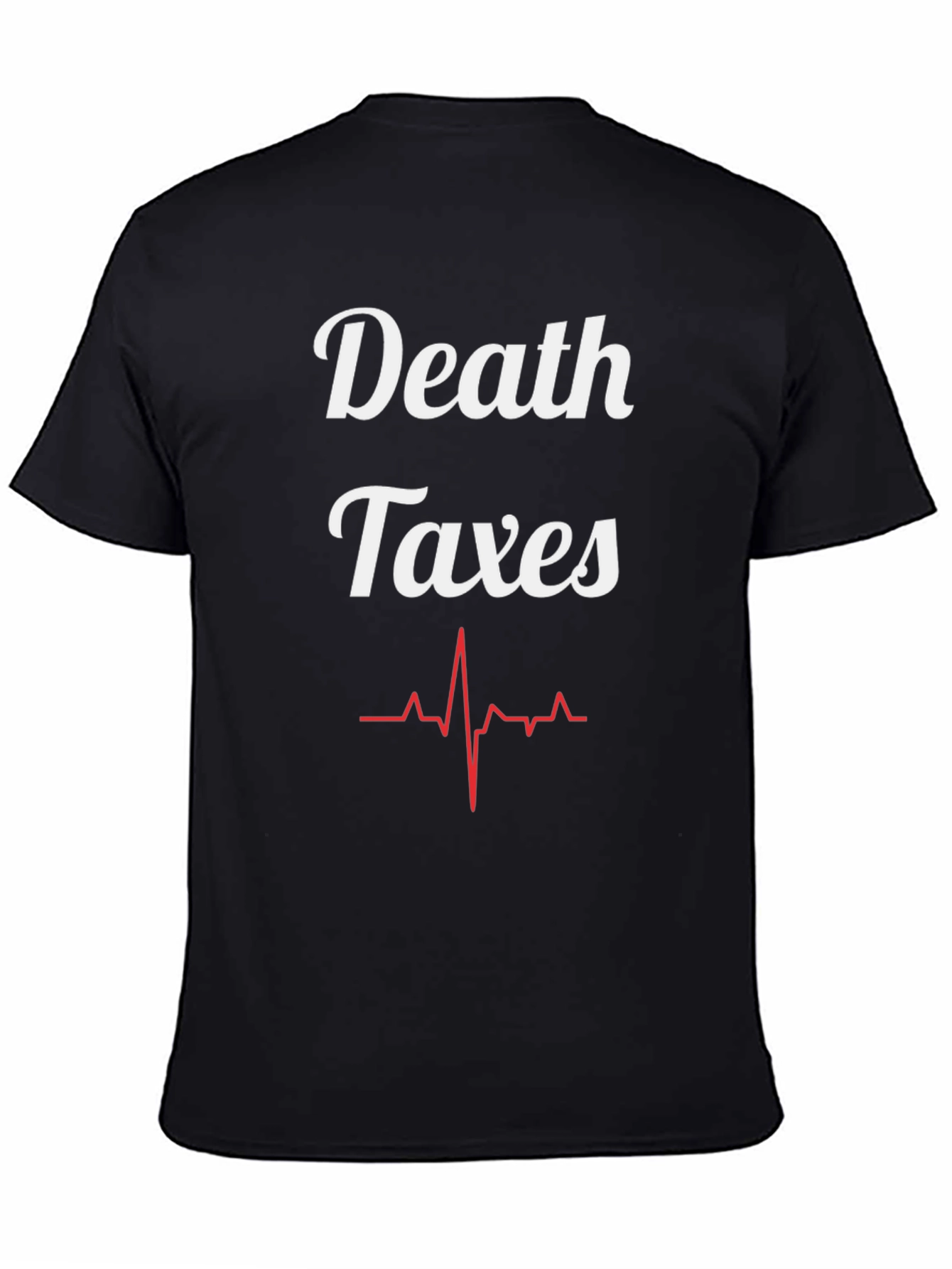Black Death Taxes T-Shirt - Funny Political Statement Tee view 4