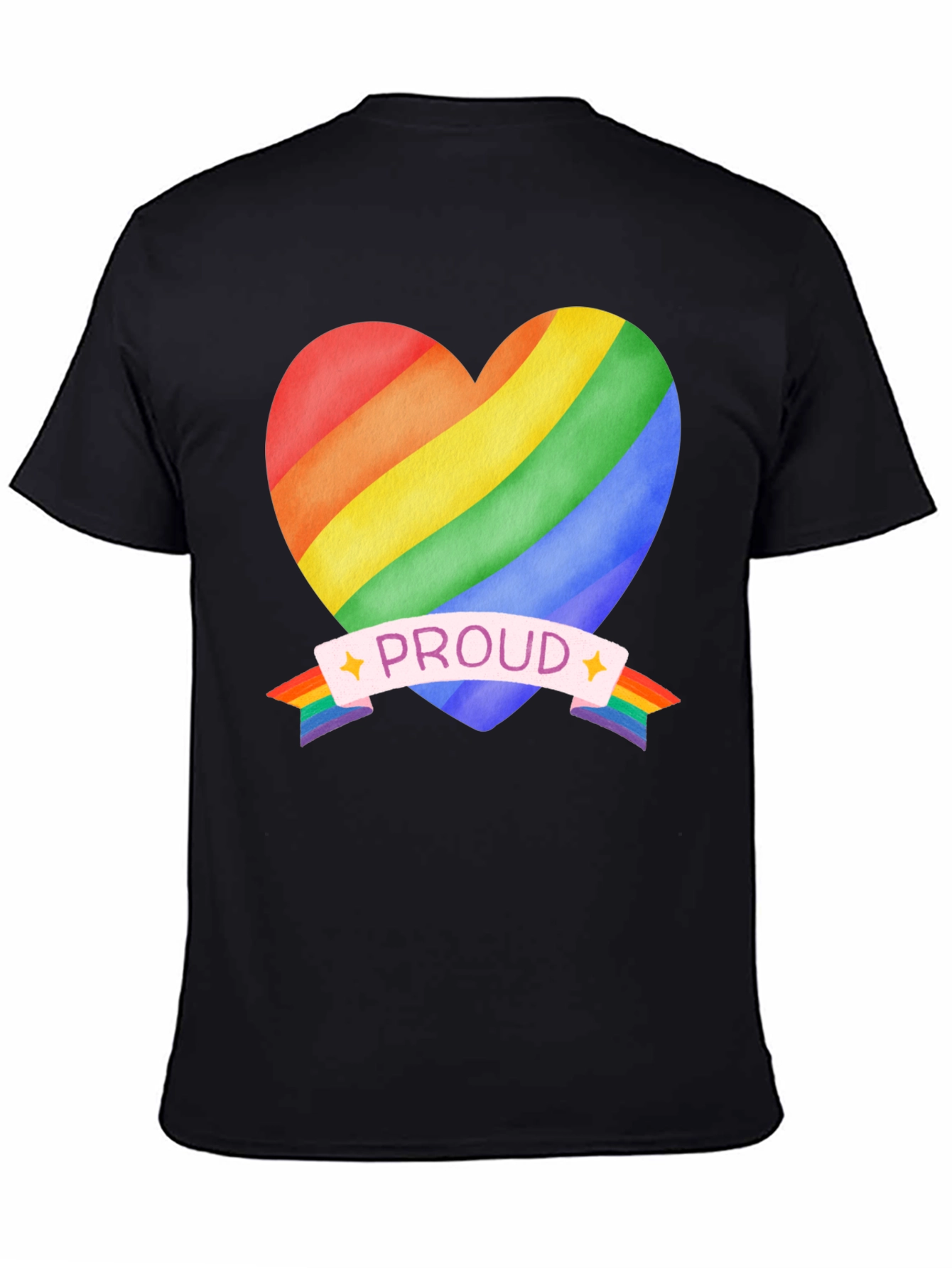 Rainbow Heart Proud T-Shirt - 4