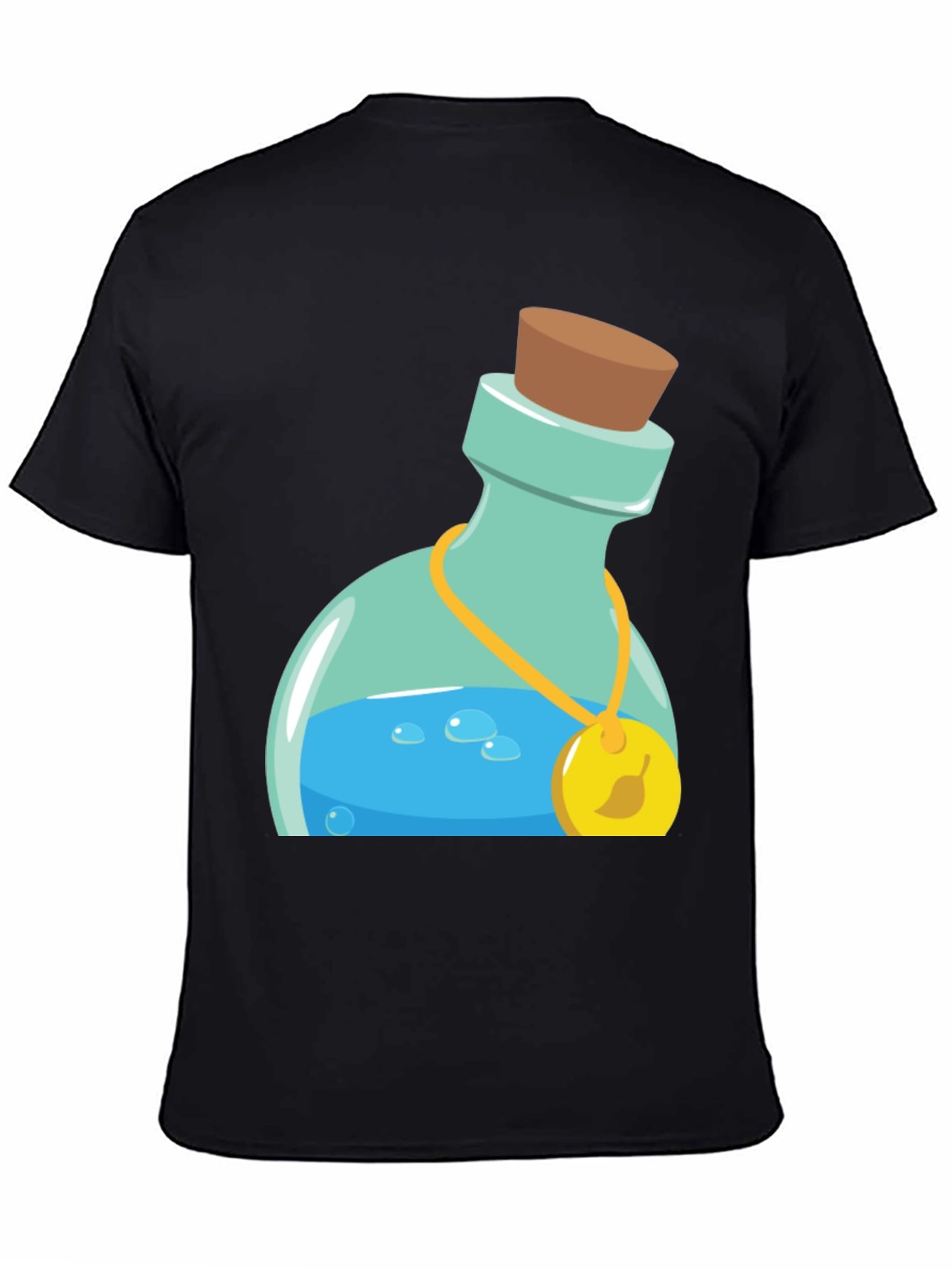 Black Potion Bottle Graphic Tee - Black view 4