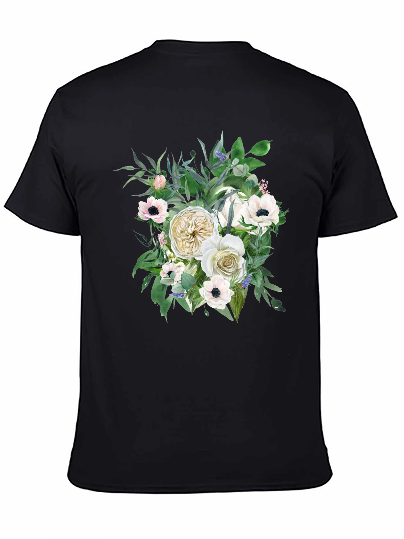 Floral T-Shirt - Elegant Flower Bouquet Design - 4