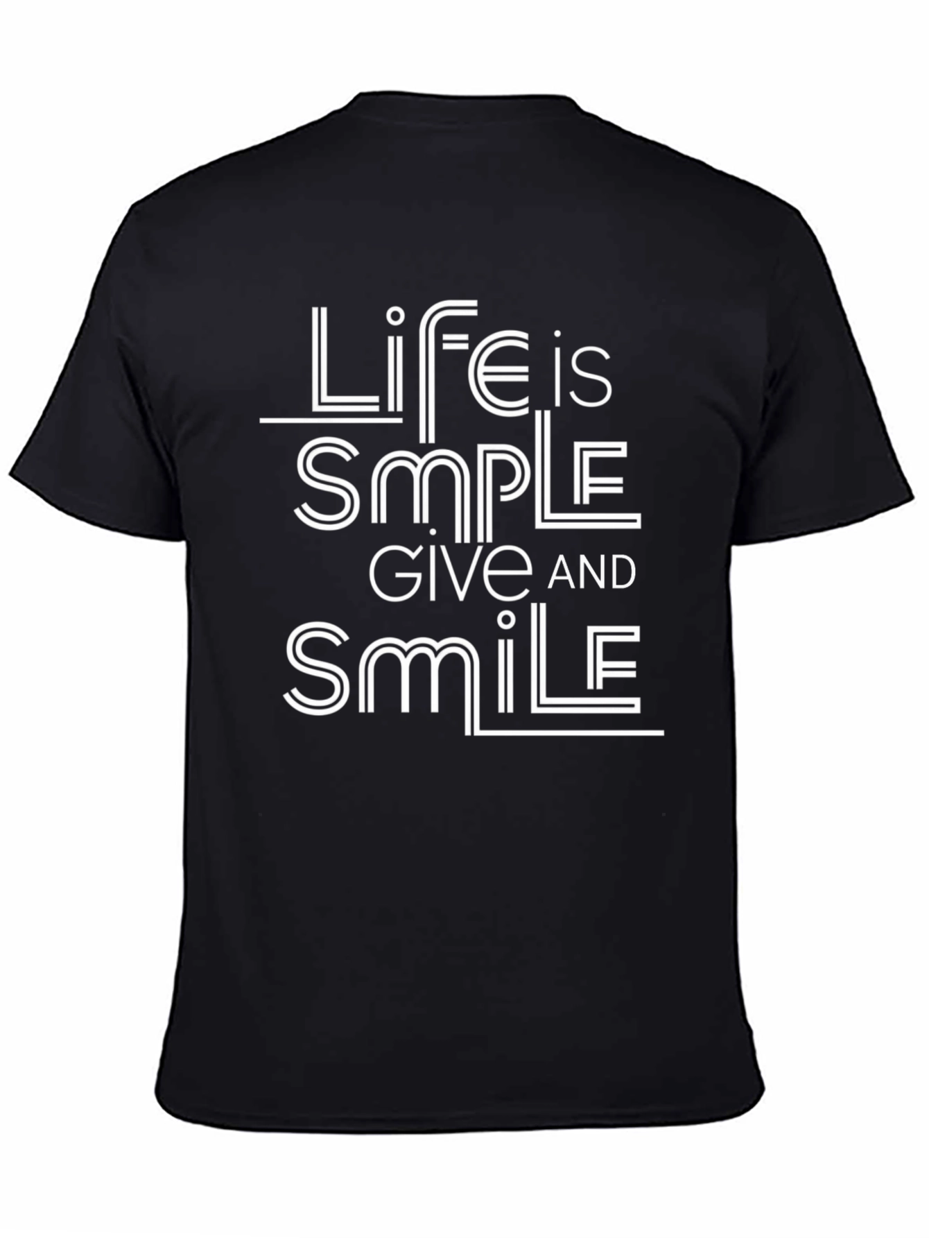 Black Life is Simple T-Shirt - Give and Smile view 4
