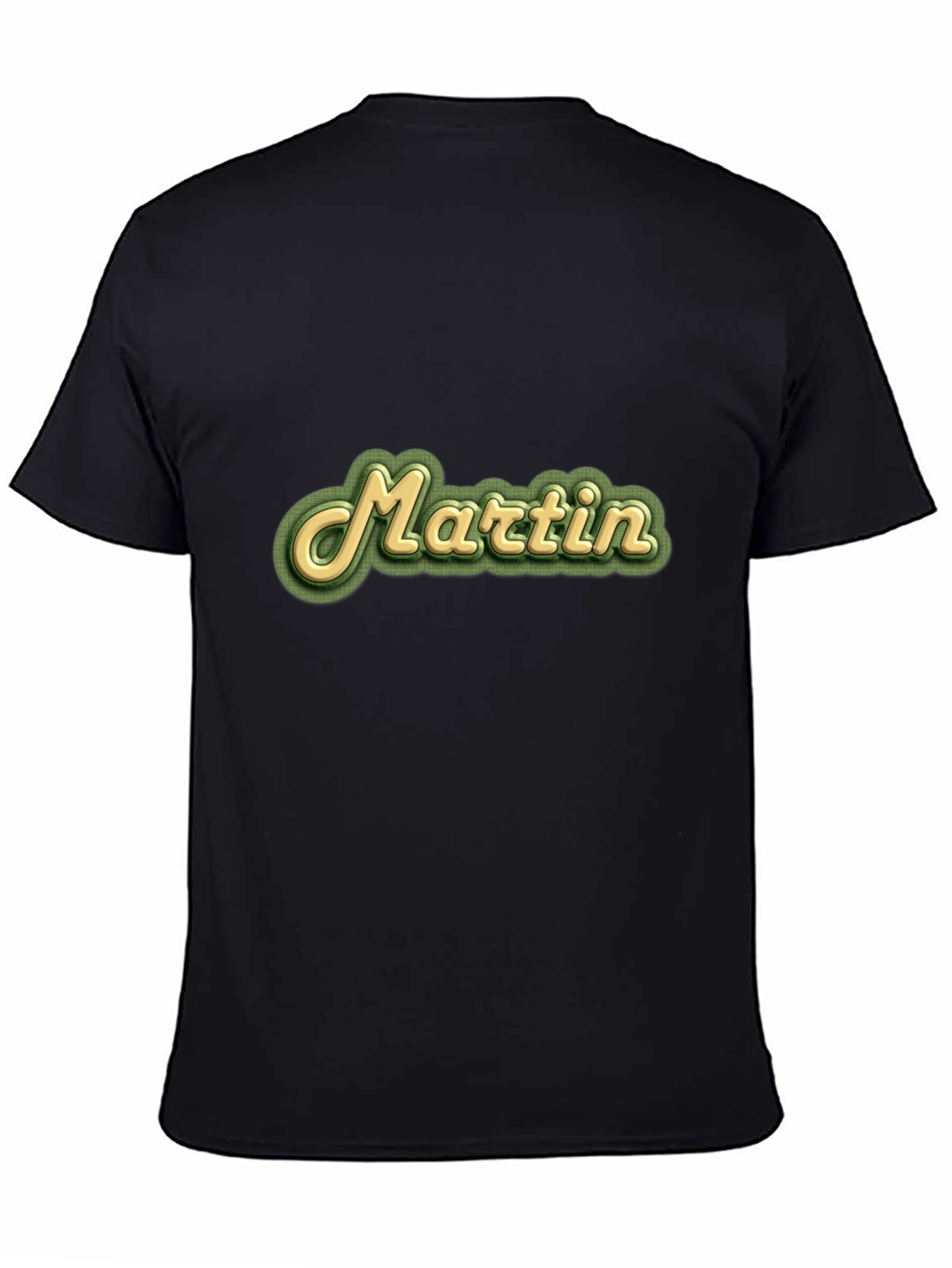 Black Martin Retro Style Black T-Shirt view 4