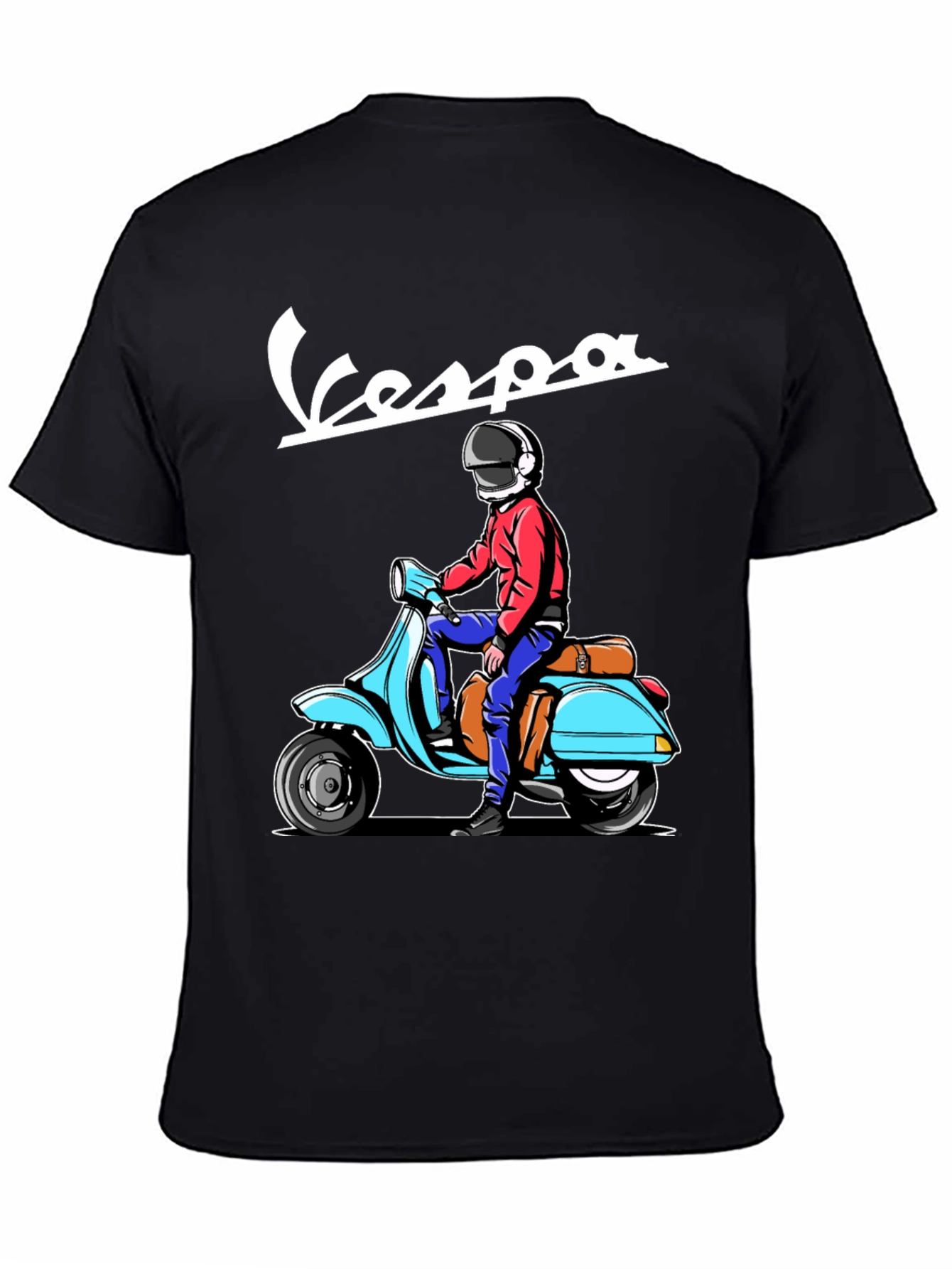 Cool Vespa Rider T-Shirt - 4