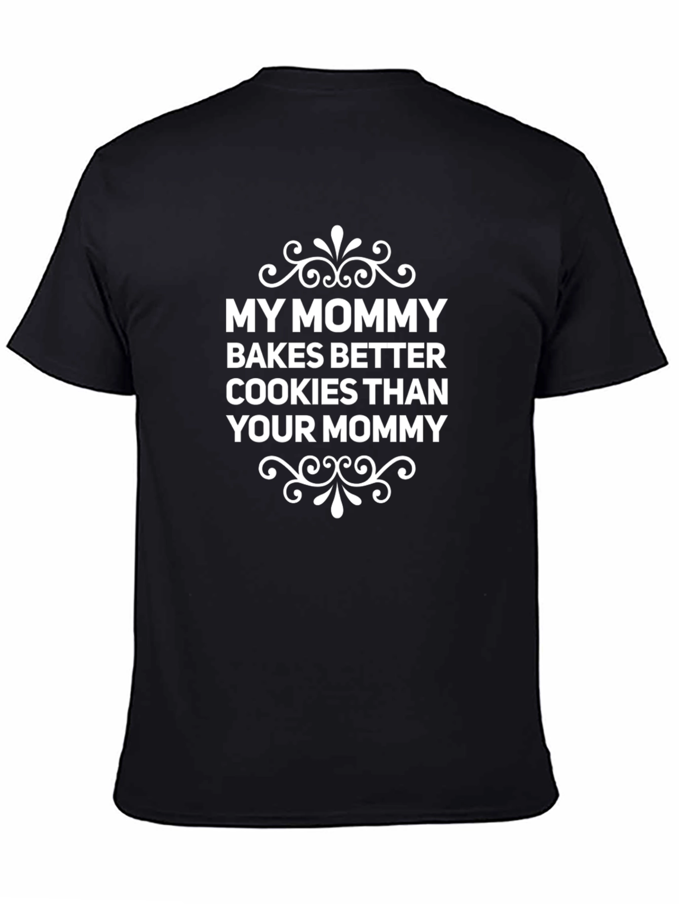 Black Funny Mommy Baking T-Shirt view 4