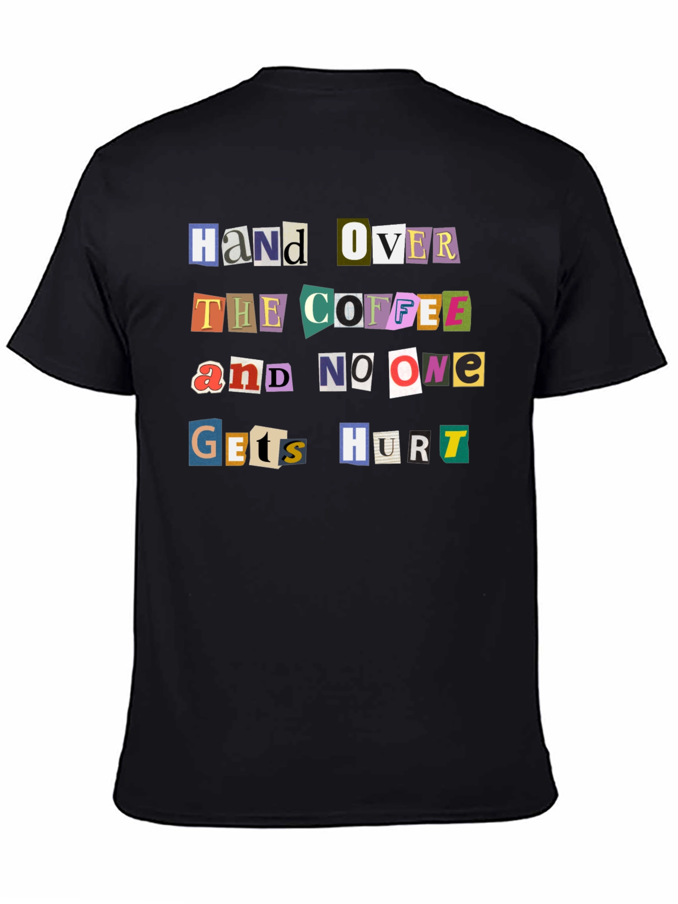 Black Hand Over The Coffee Graphic Tee view 4