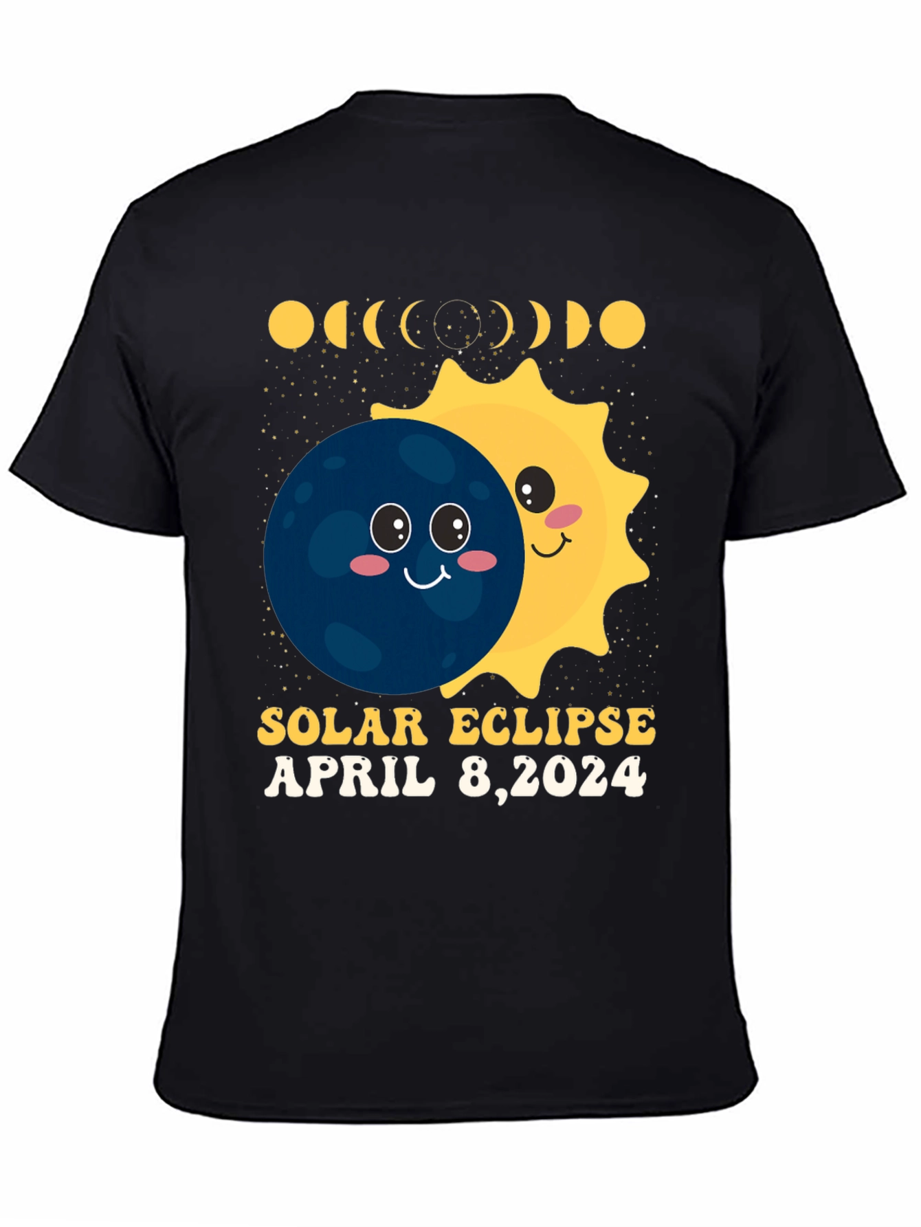 Black Solar Eclipse April 8, 2024 T-Shirt view 4