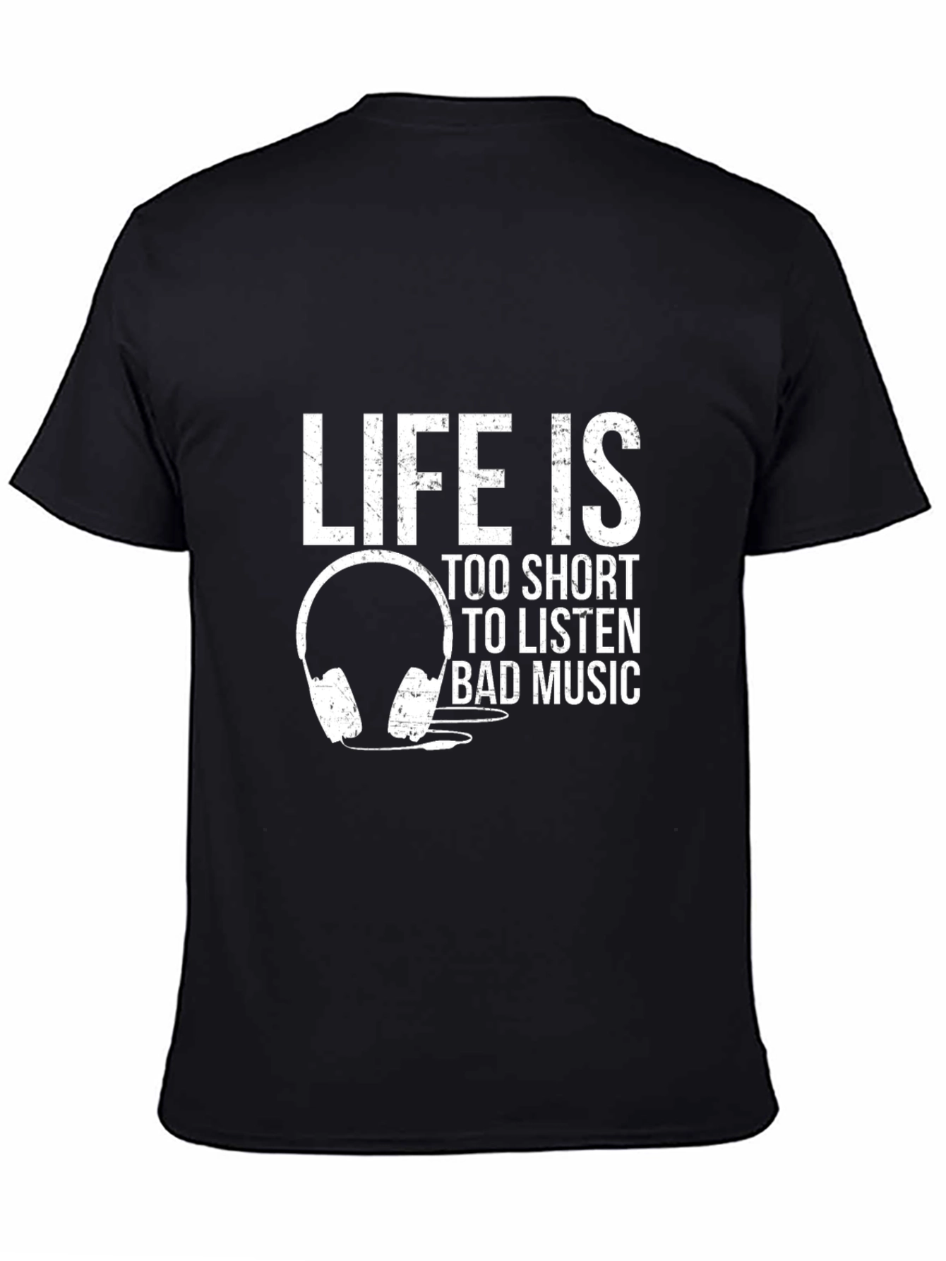Black Life is Too Short Music T-Shirt view 4