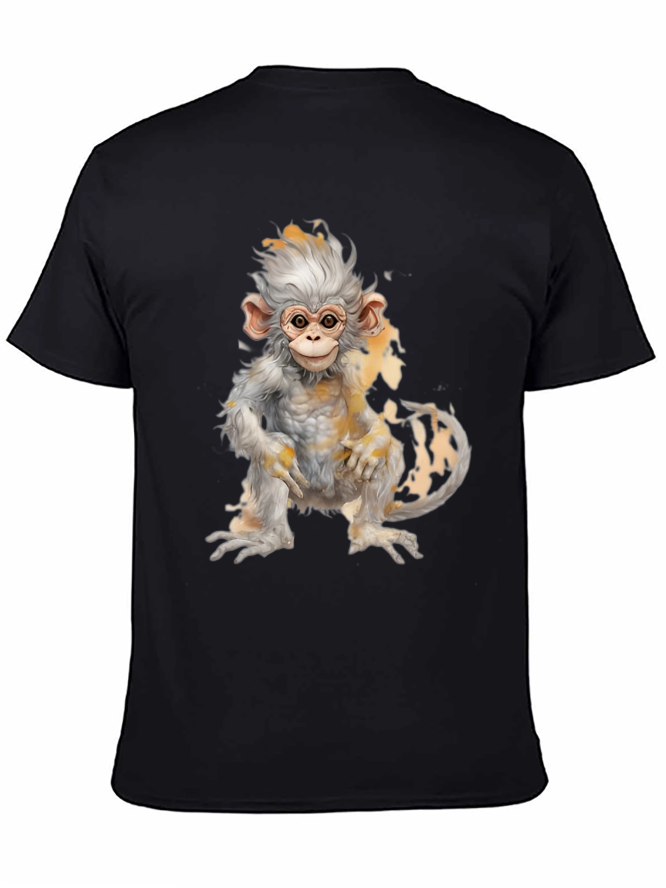 Black Monkey Graphic Tee - Soft Cotton Blend view 4