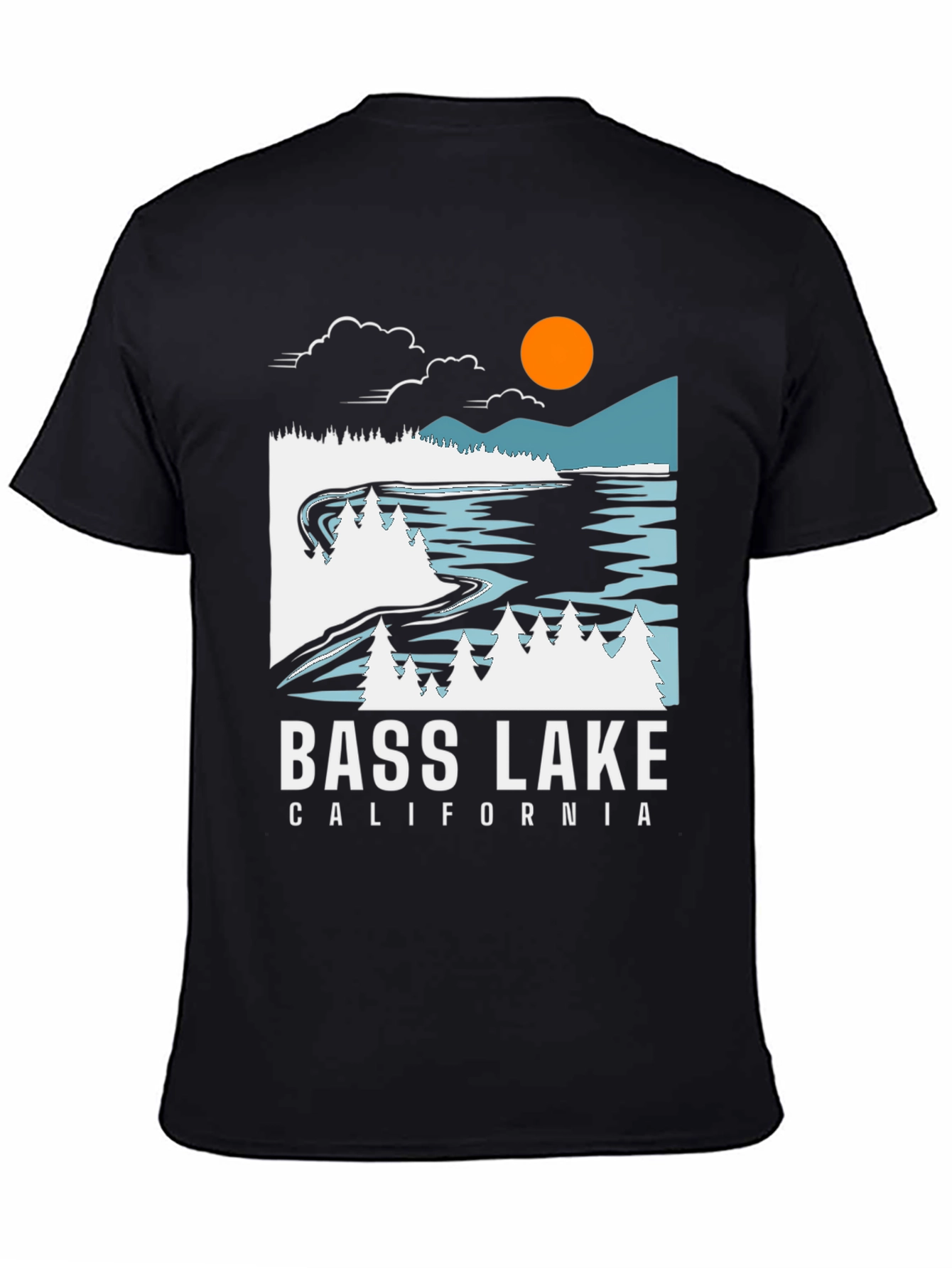 Black Bass Lake California Graphic Tee view 4