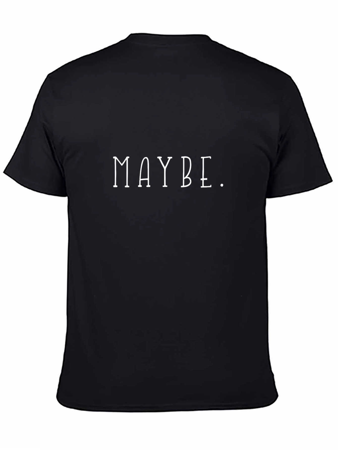 Black Maybe Graphic Tee - Classic Black T-Shirt view 4