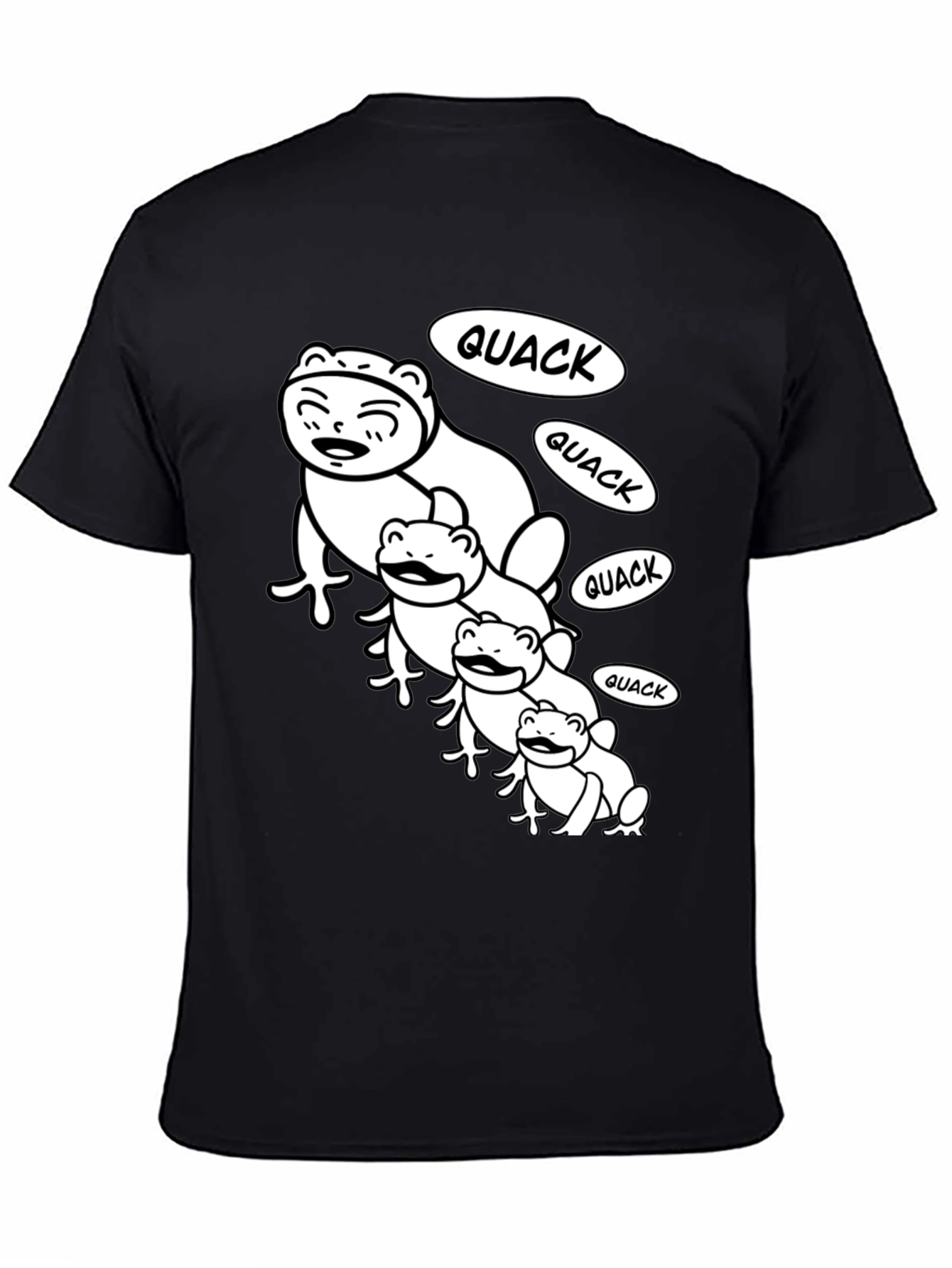 Black Quack Family Black T-Shirt view 4