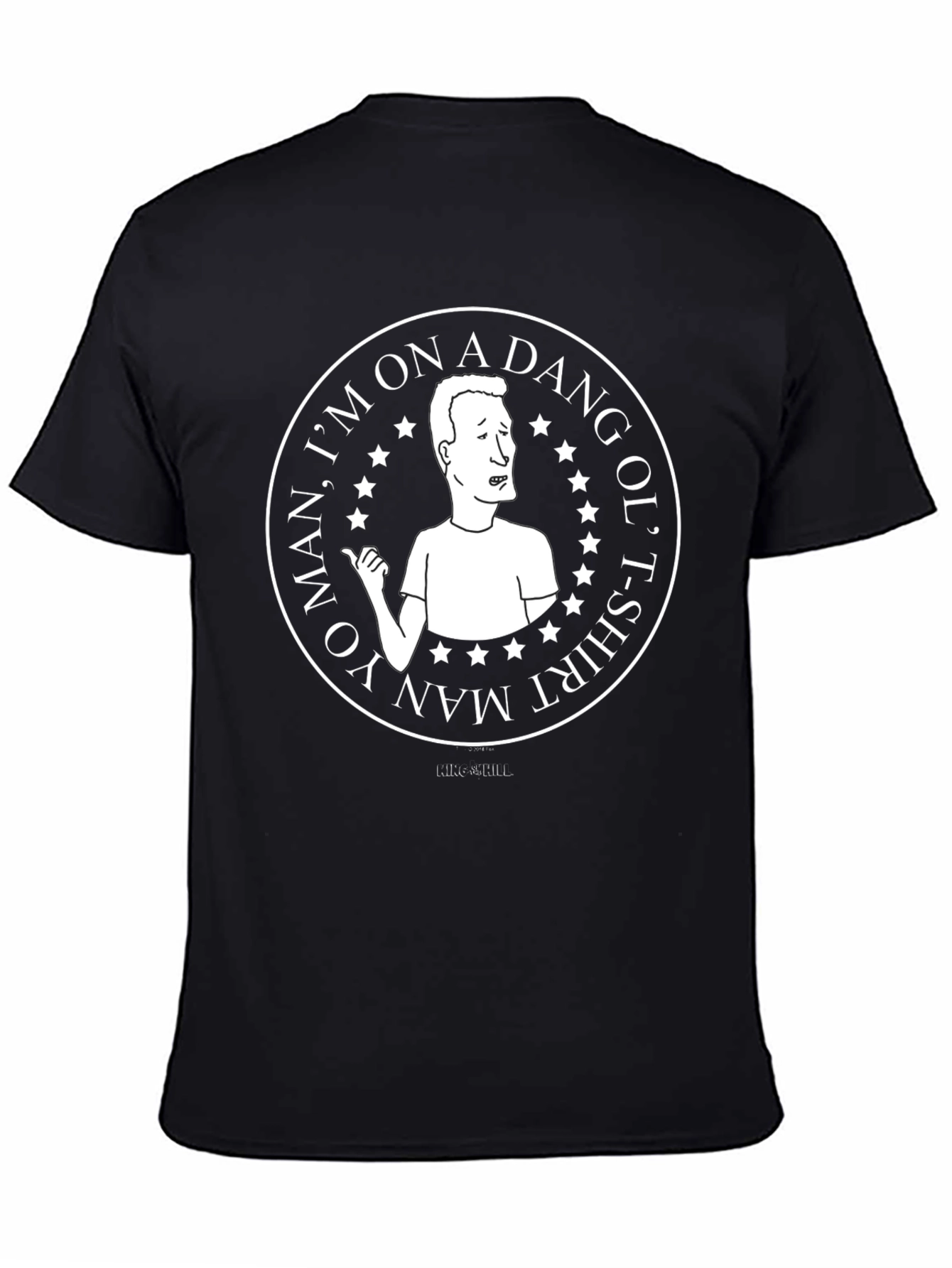 Black Yo Man, I'm on a Dang Ol' T-Shirt Man Tee view 4