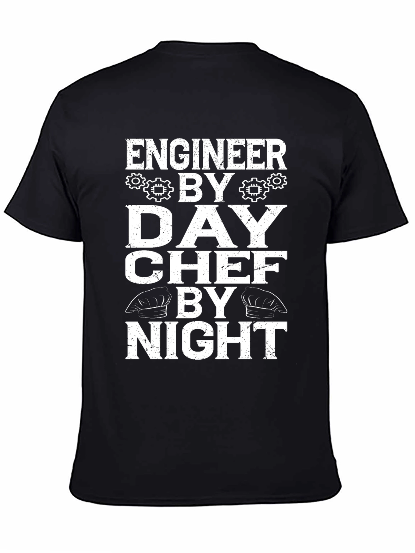 Black Engineer By Day, Chef By Night T-Shirt view 4