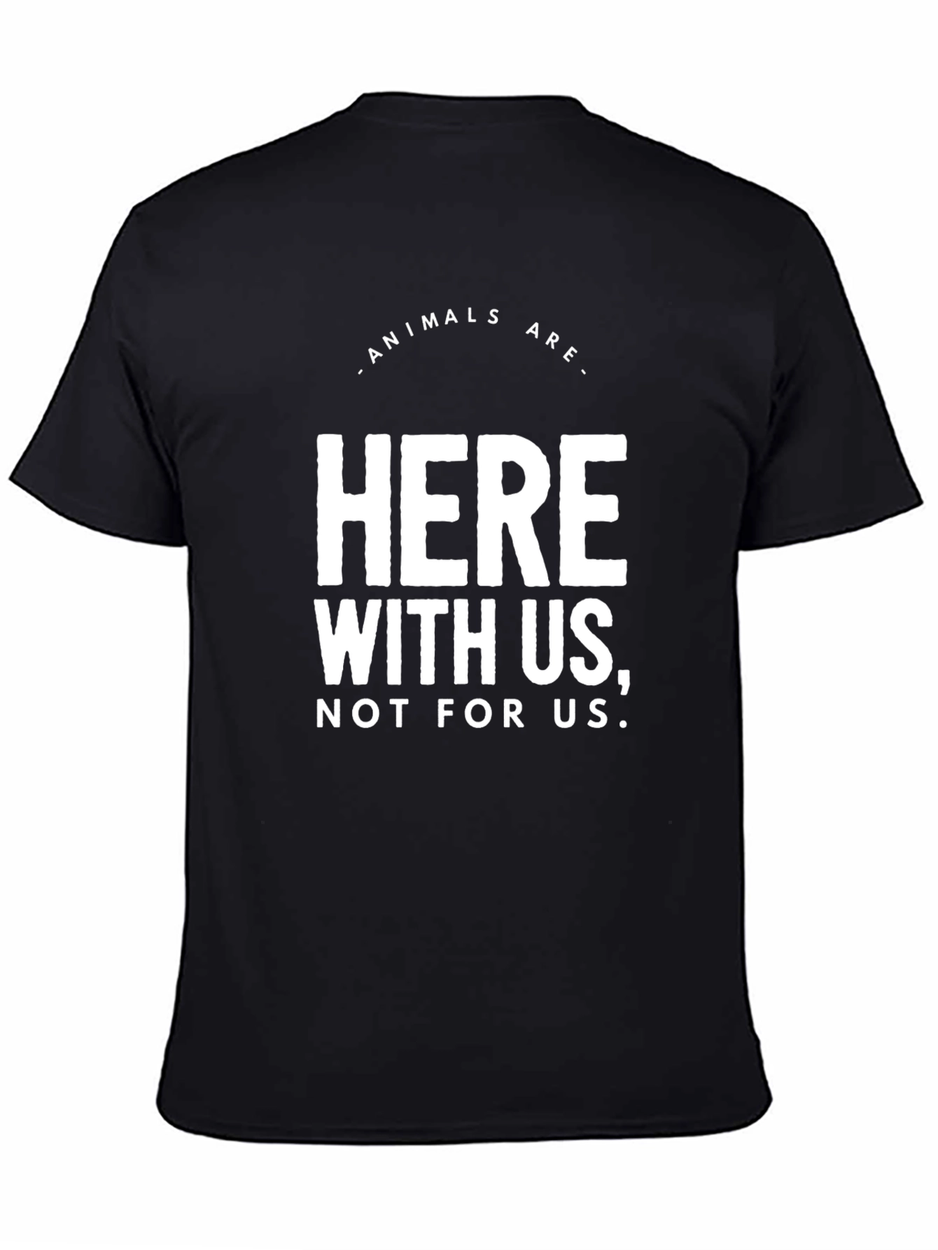Black Animals Are Here With Us Graphic Tee view 4
