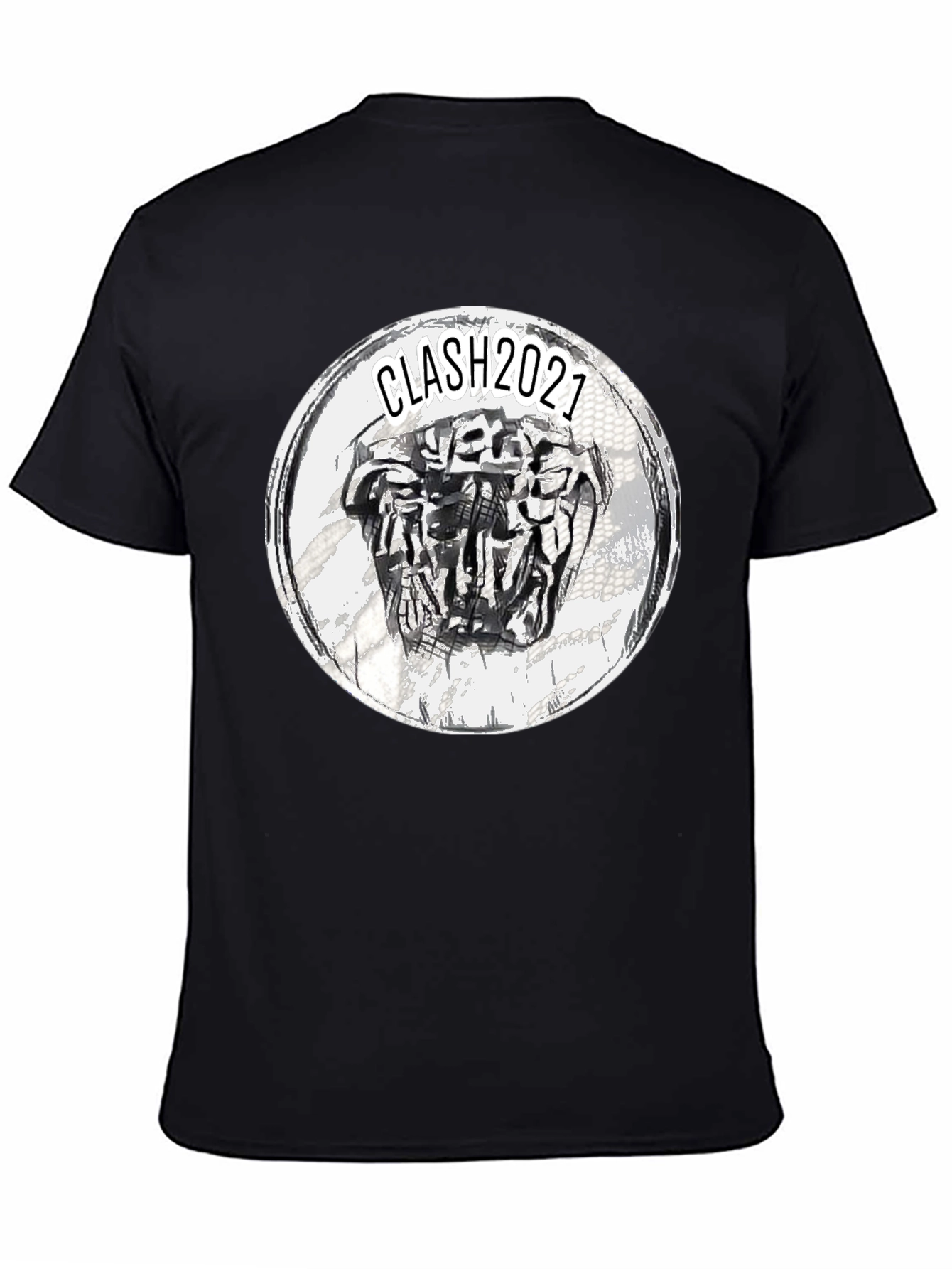 Black Clash 2021 Graphic Print T-Shirt view 4