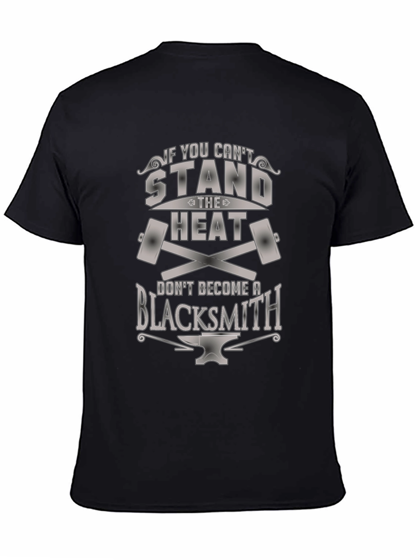 Black Blacksmith T-Shirt - Stand The Heat view 4