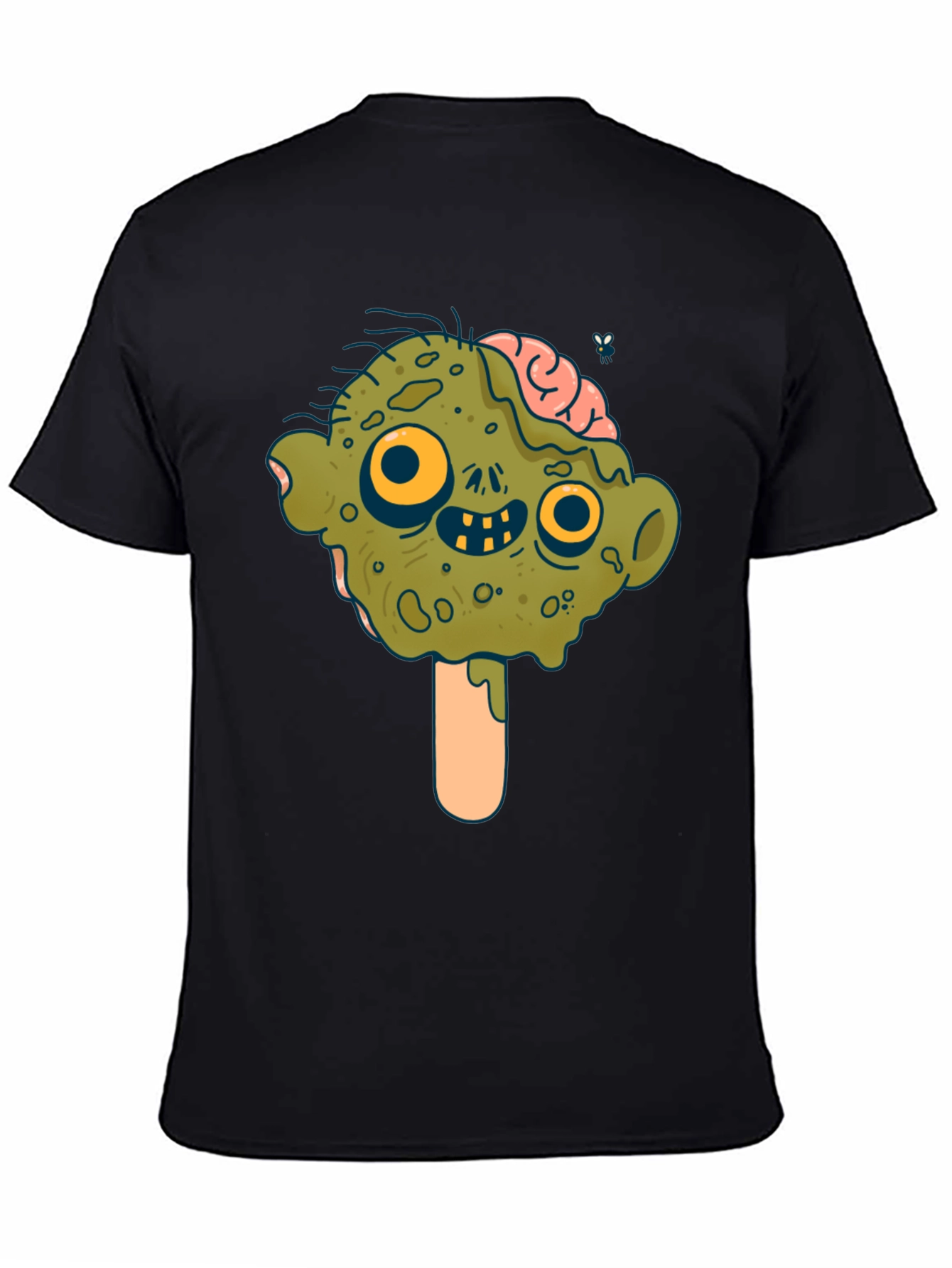 Black Zombie Ice Cream T-Shirt - Brain Freeze! view 4