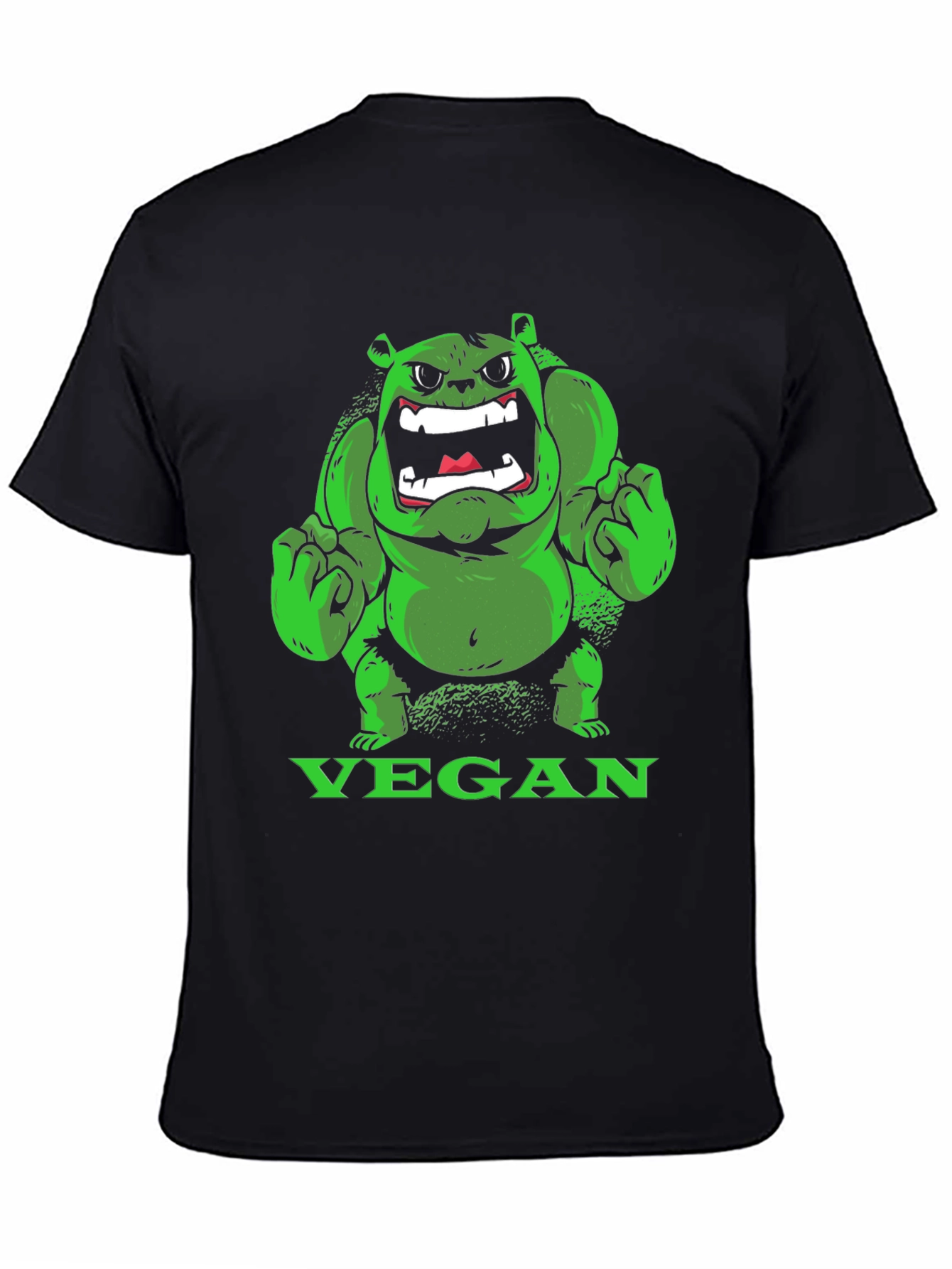 Vegan Hulk T-Shirt - Green Monster Tee - 4
