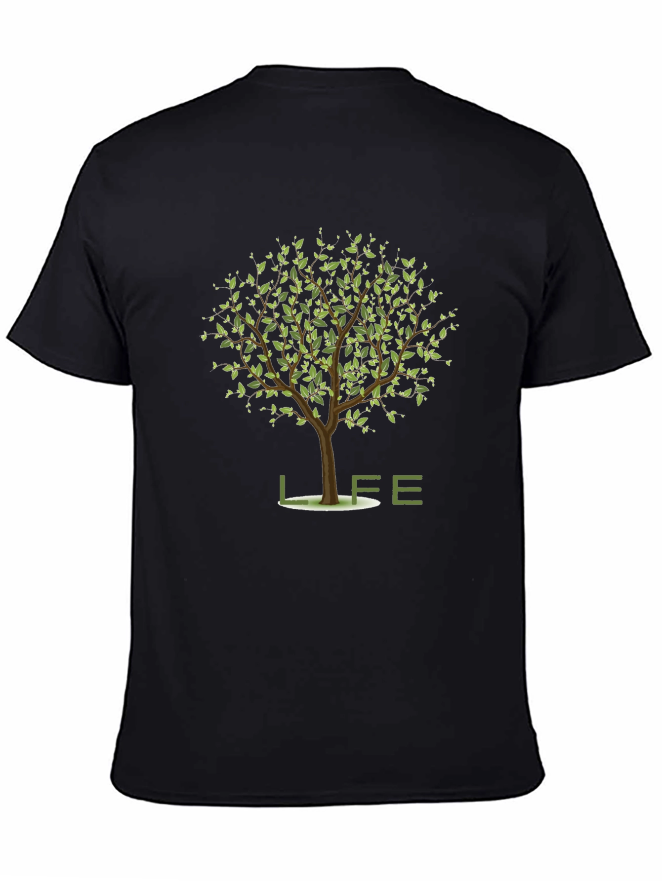 Black Life Tree Graphic Tee - Stylish Comfort view 4