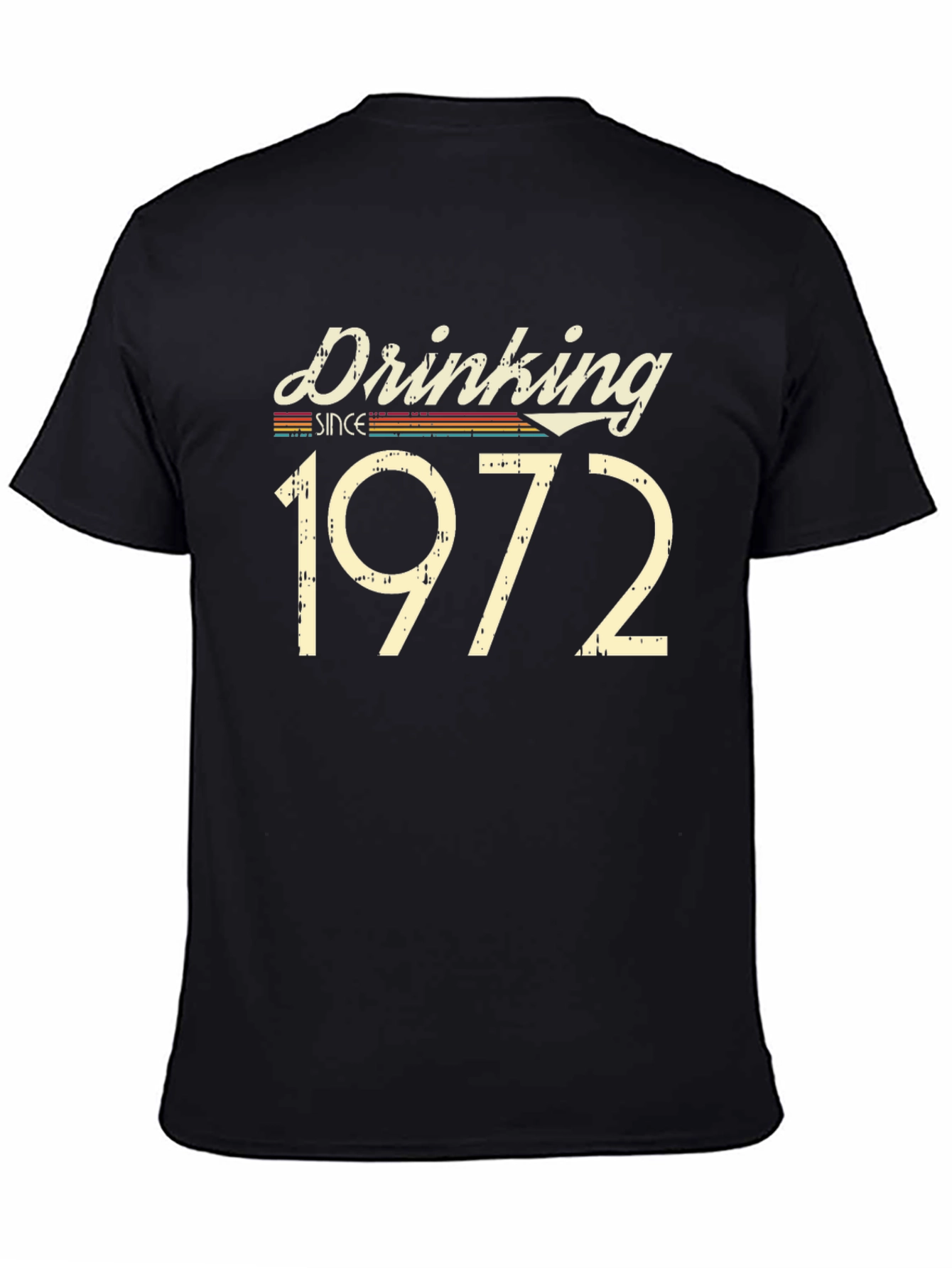 Black Drinking Since 1972 Graphic Tee view 4