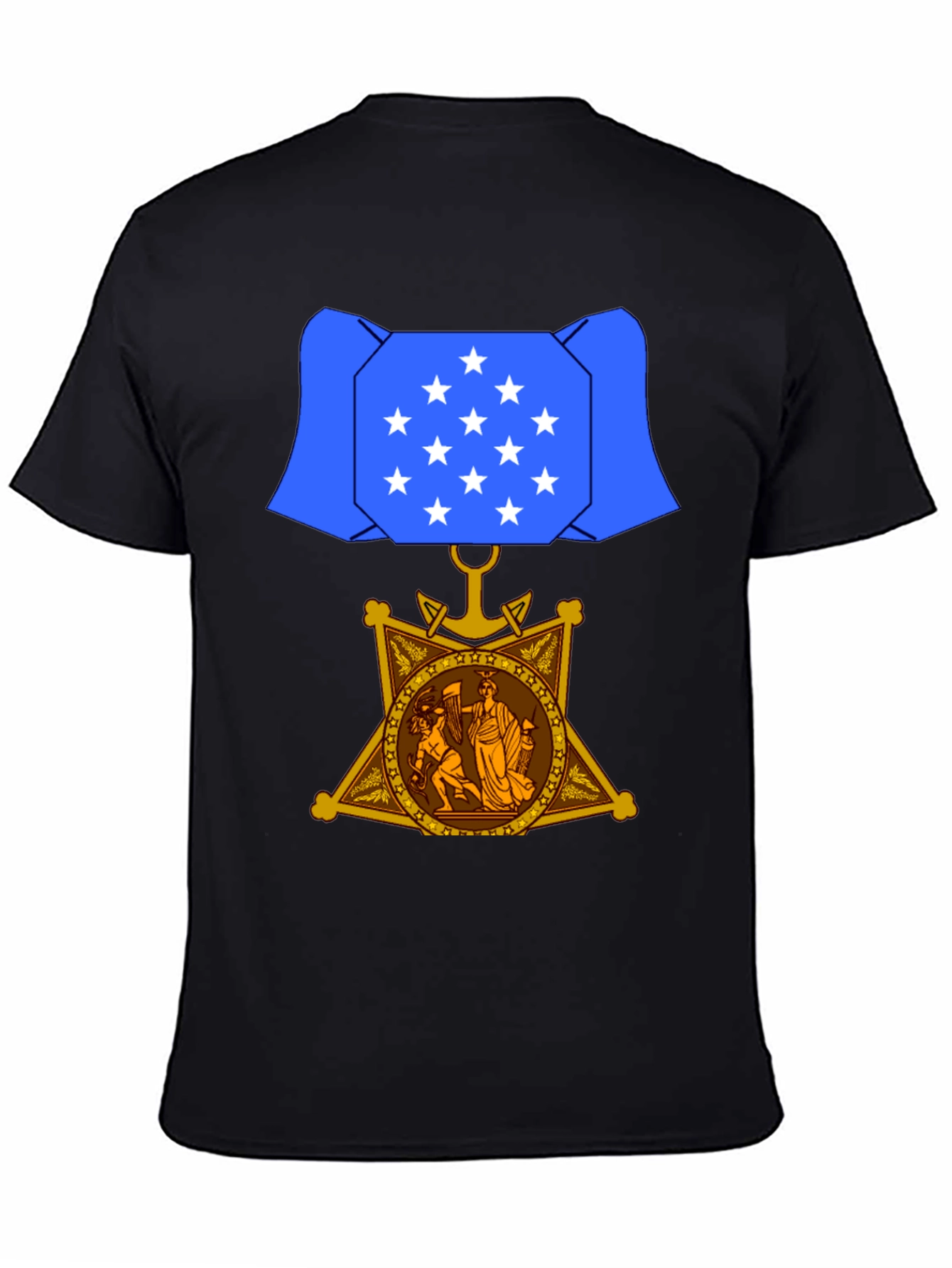 Patriotic Medal Graphic T-Shirt - 4