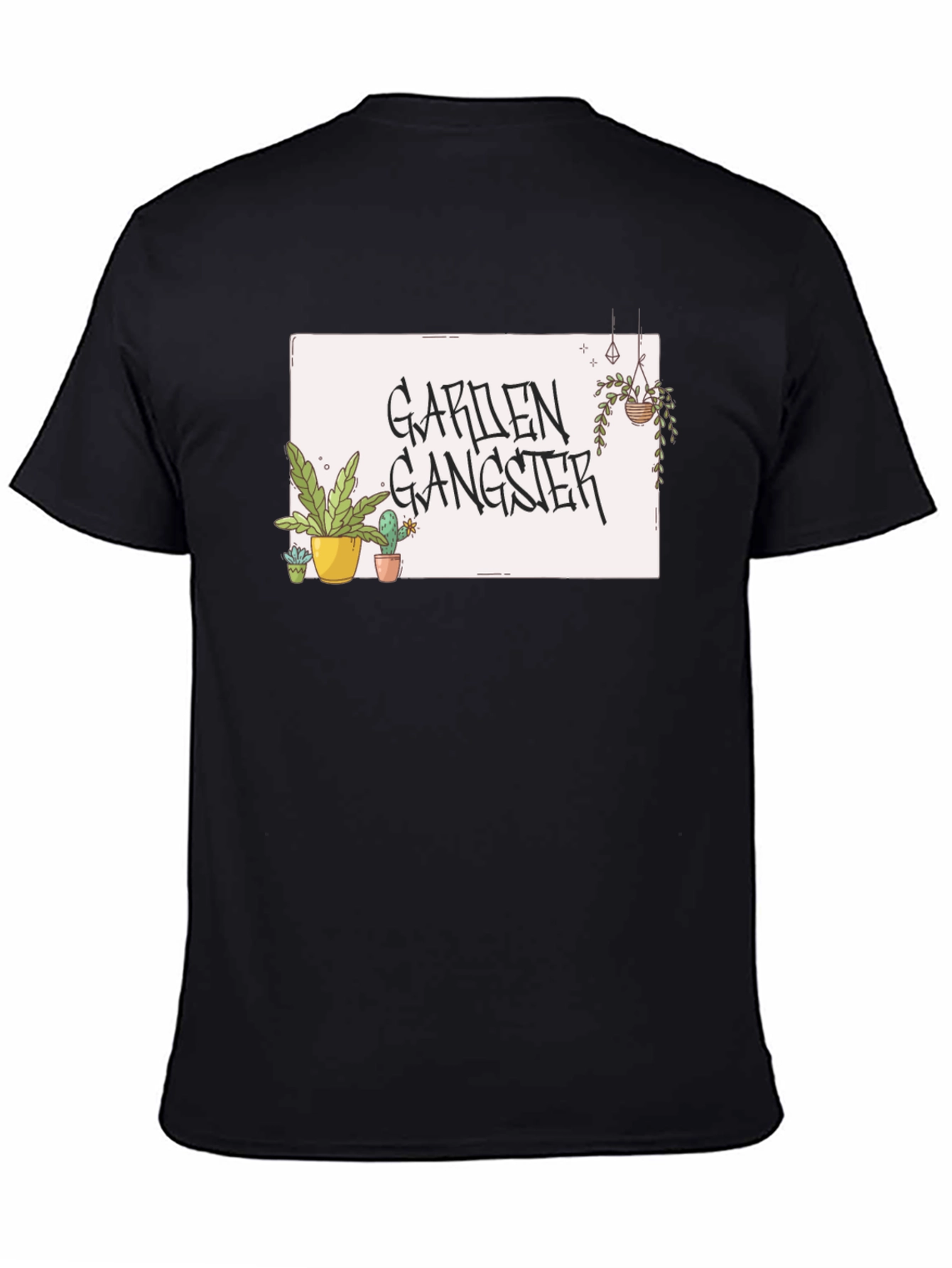 Black Garden Gangster Black T-Shirt view 4