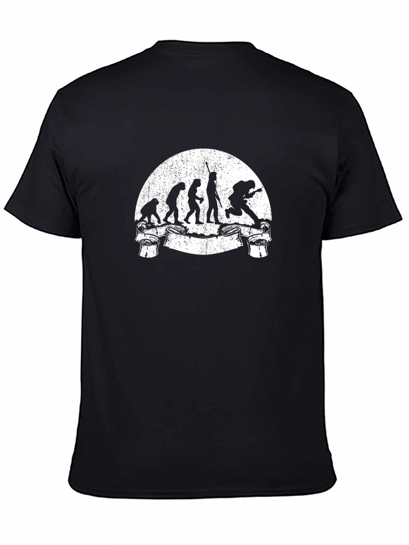 Black Evolution of Rock T-Shirt view 4