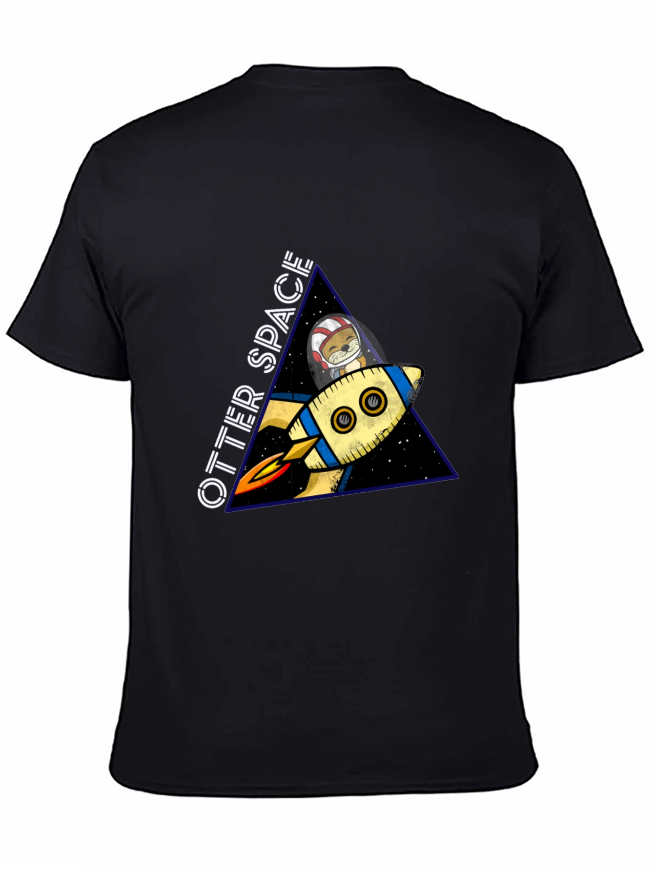 Black Otter Space T-Shirt view 4