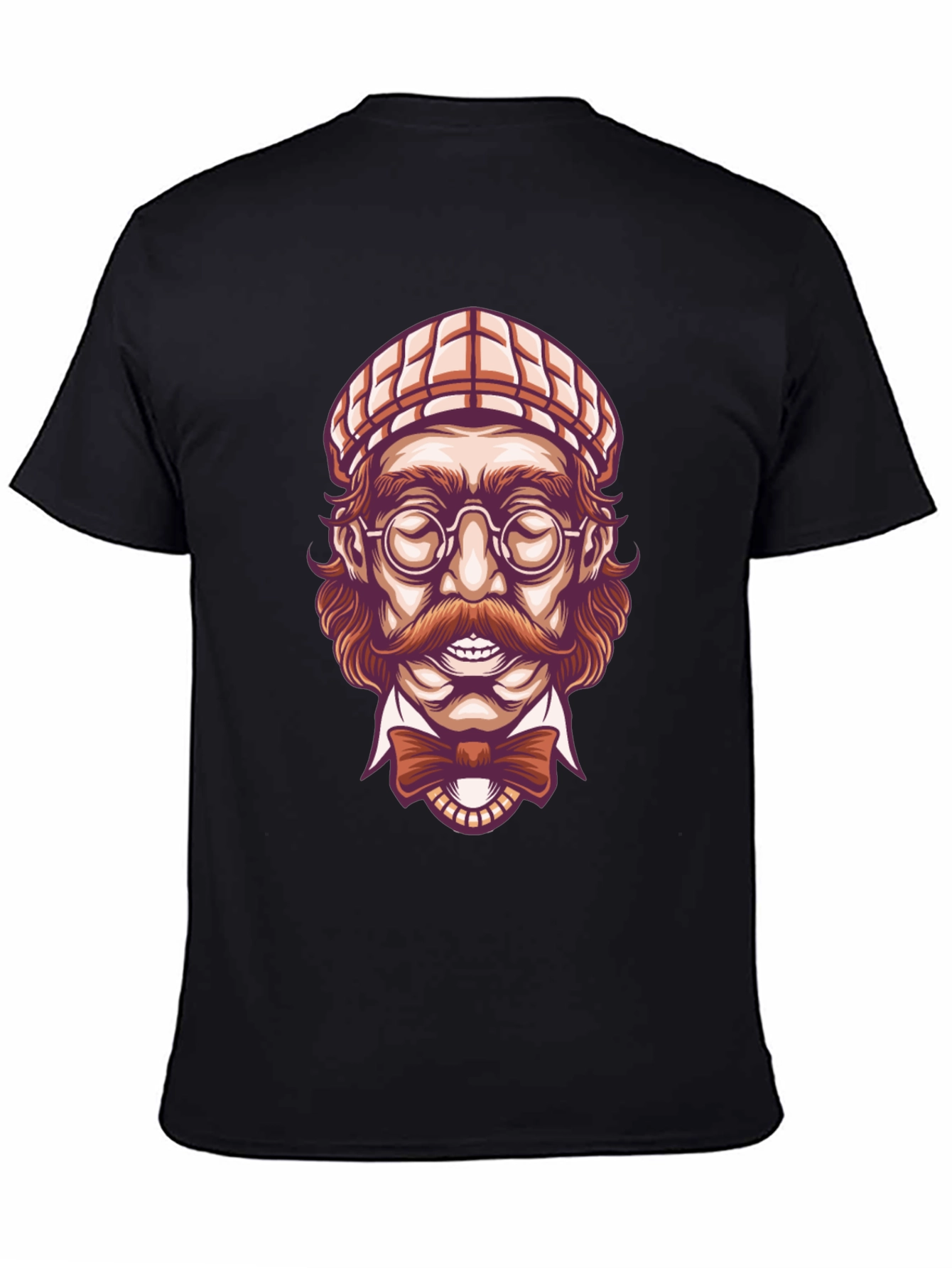 Black Gentleman Graphic Tee - Vintage Style view 4