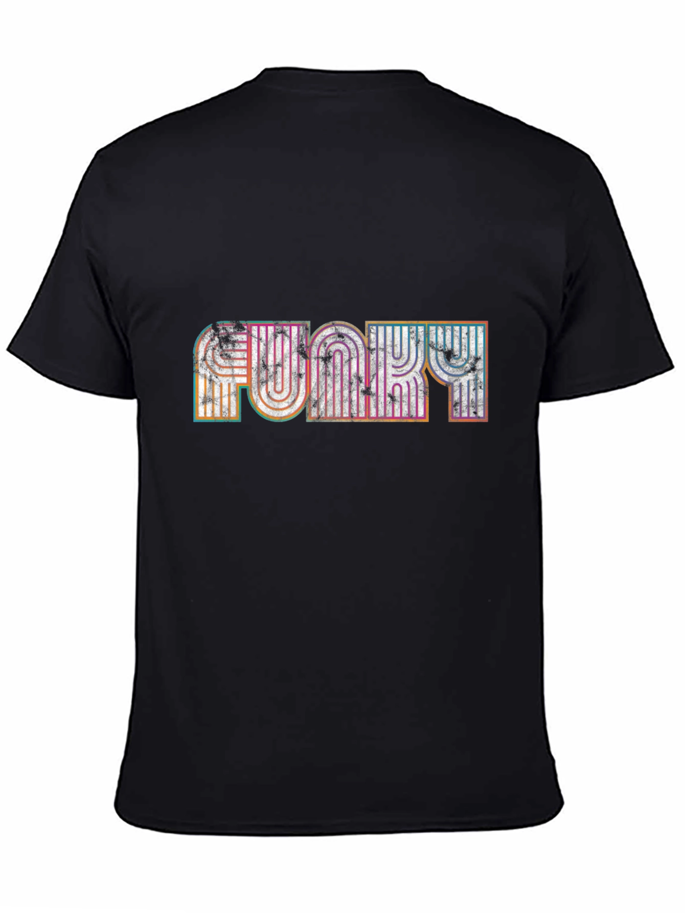 Black Funky Retro T-Shirt view 4