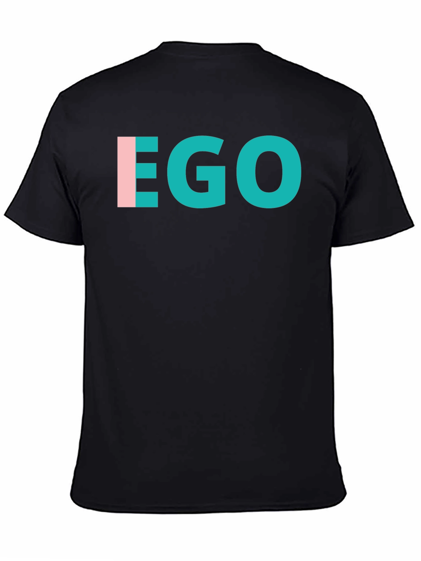 Black EGO Graphic T-Shirt - Modern Statement Tee view 4