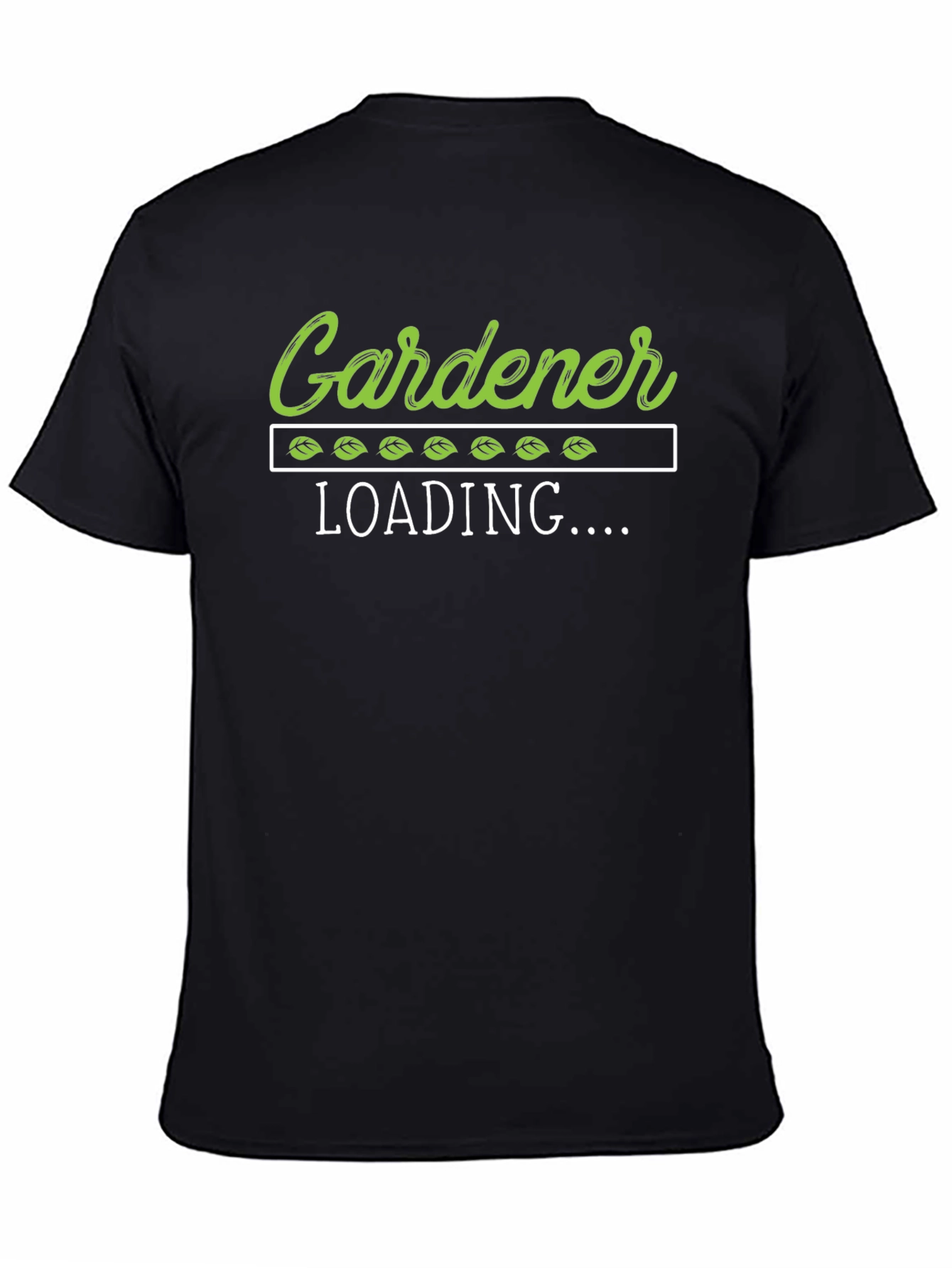 Black Gardener Loading T-Shirt - Black view 4