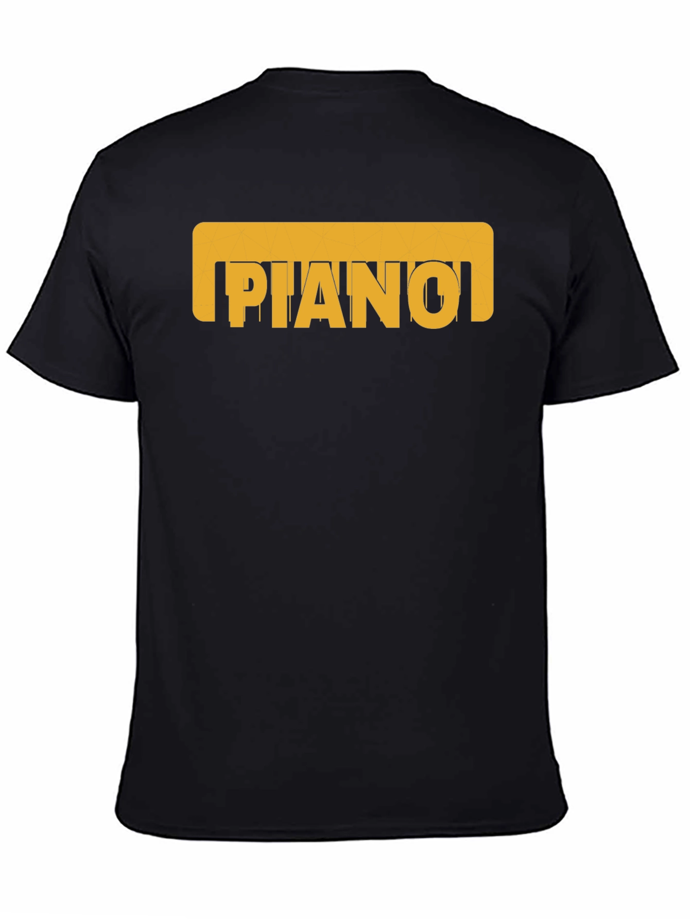 Black Piano Graphic Tee - Black Cotton Blend Comfort view 4