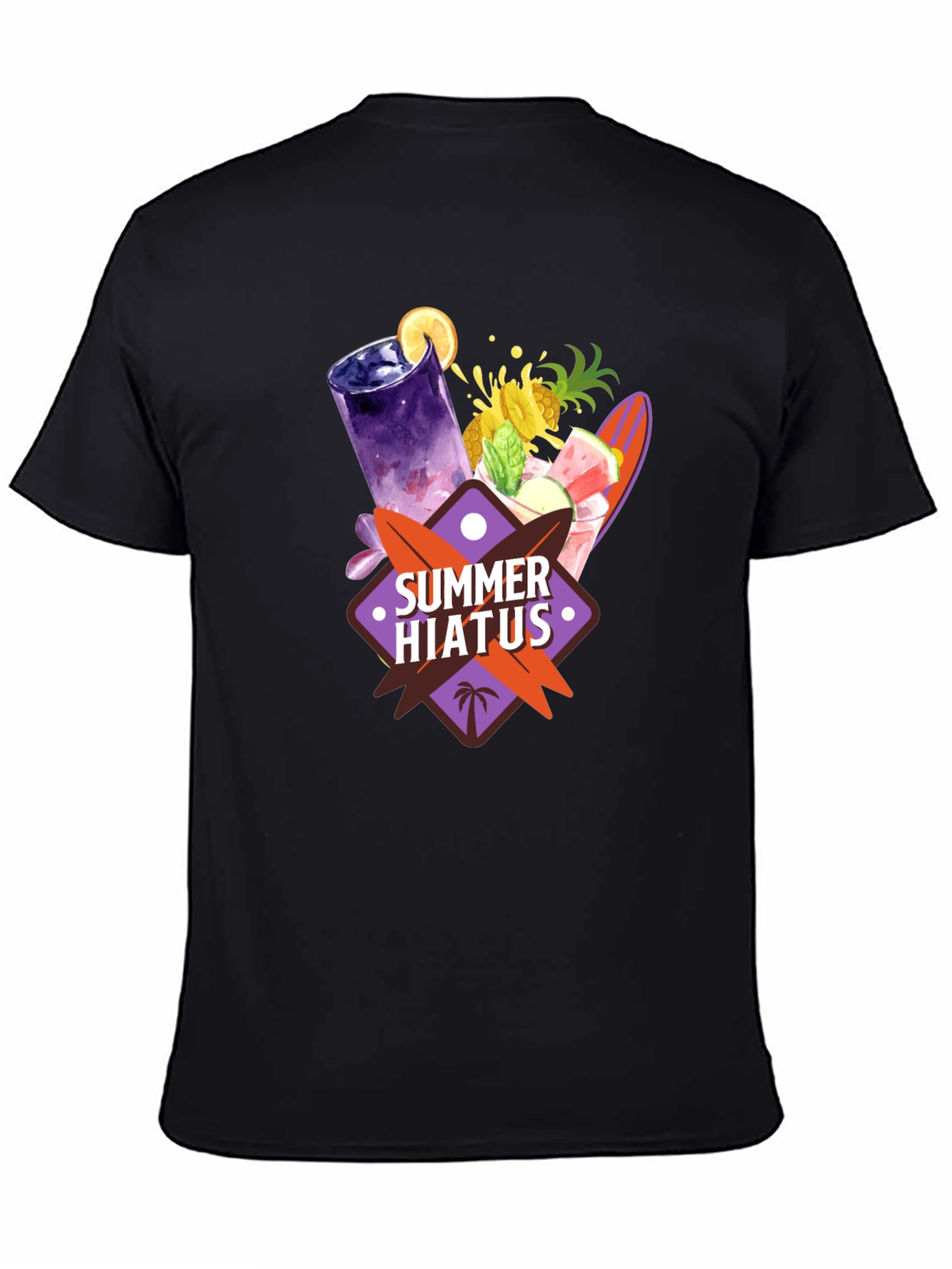 Black Summer Hiatus Graphic T-Shirt view 4