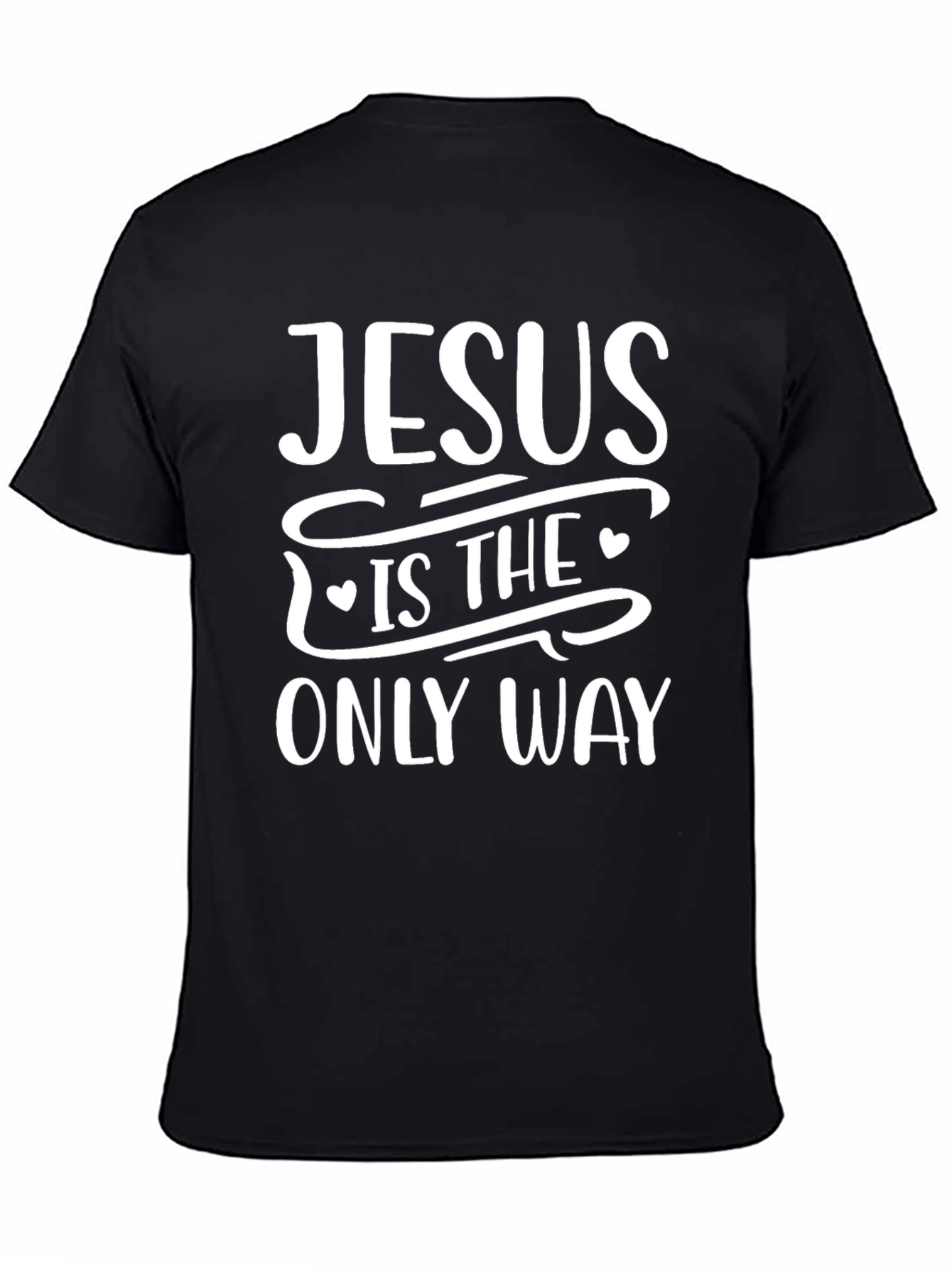 Black Jesus Is The Only Way Graphic Tee - Black view 4