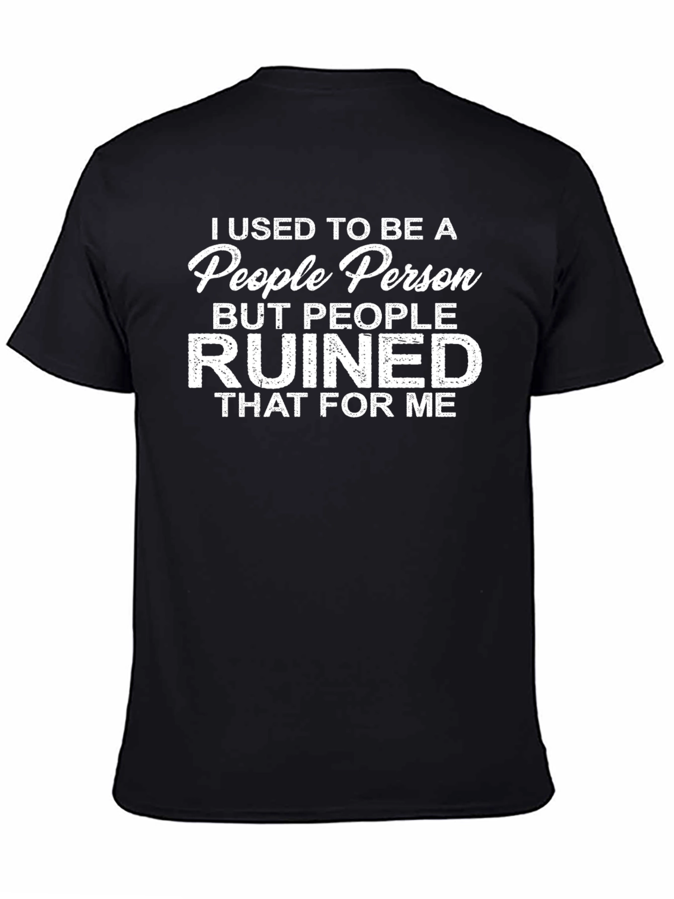 Black People Person Ruined Me Graphic Tee view 4