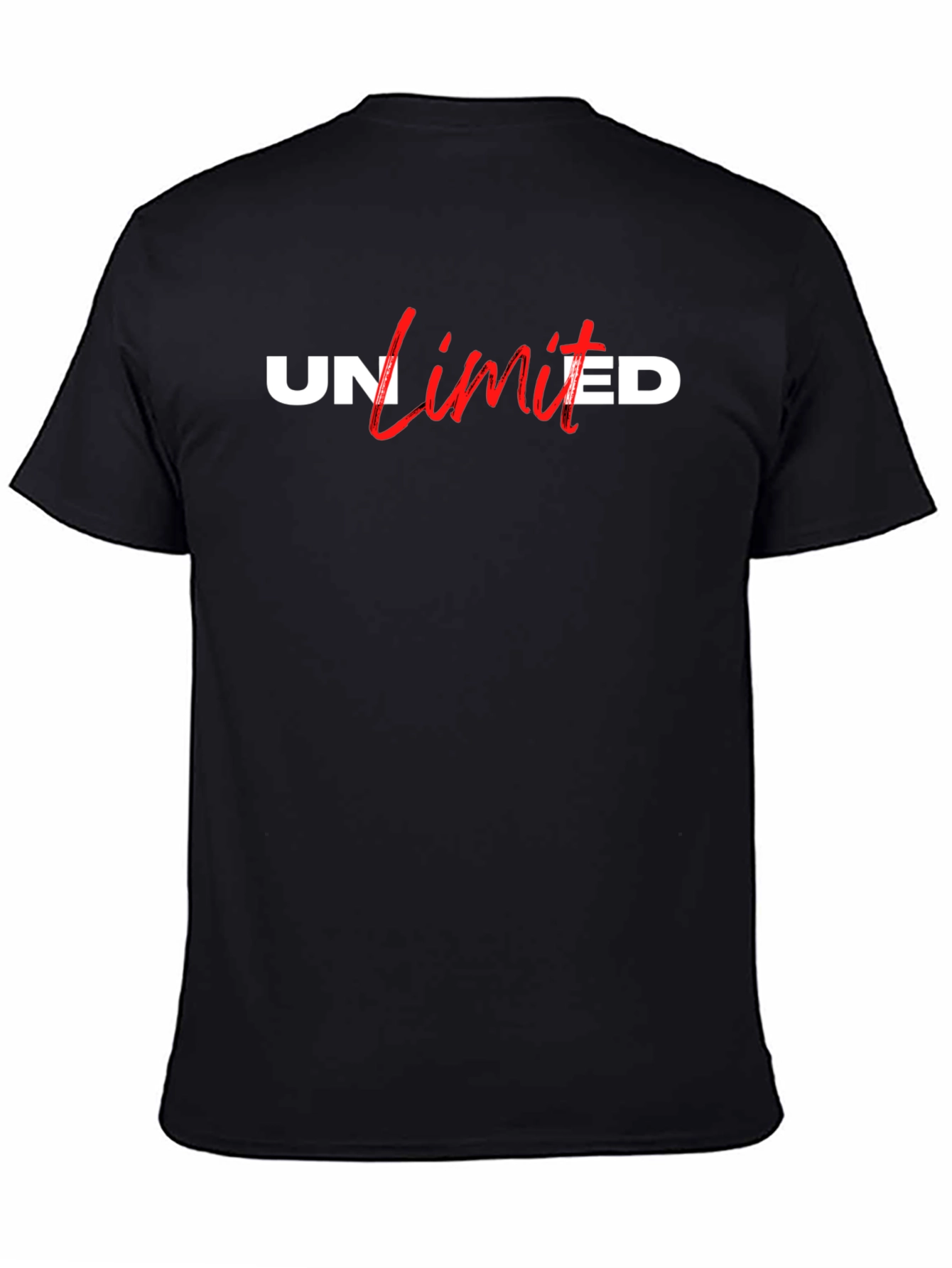 Black UNlimited Graphic Tee - Modern Style view 4