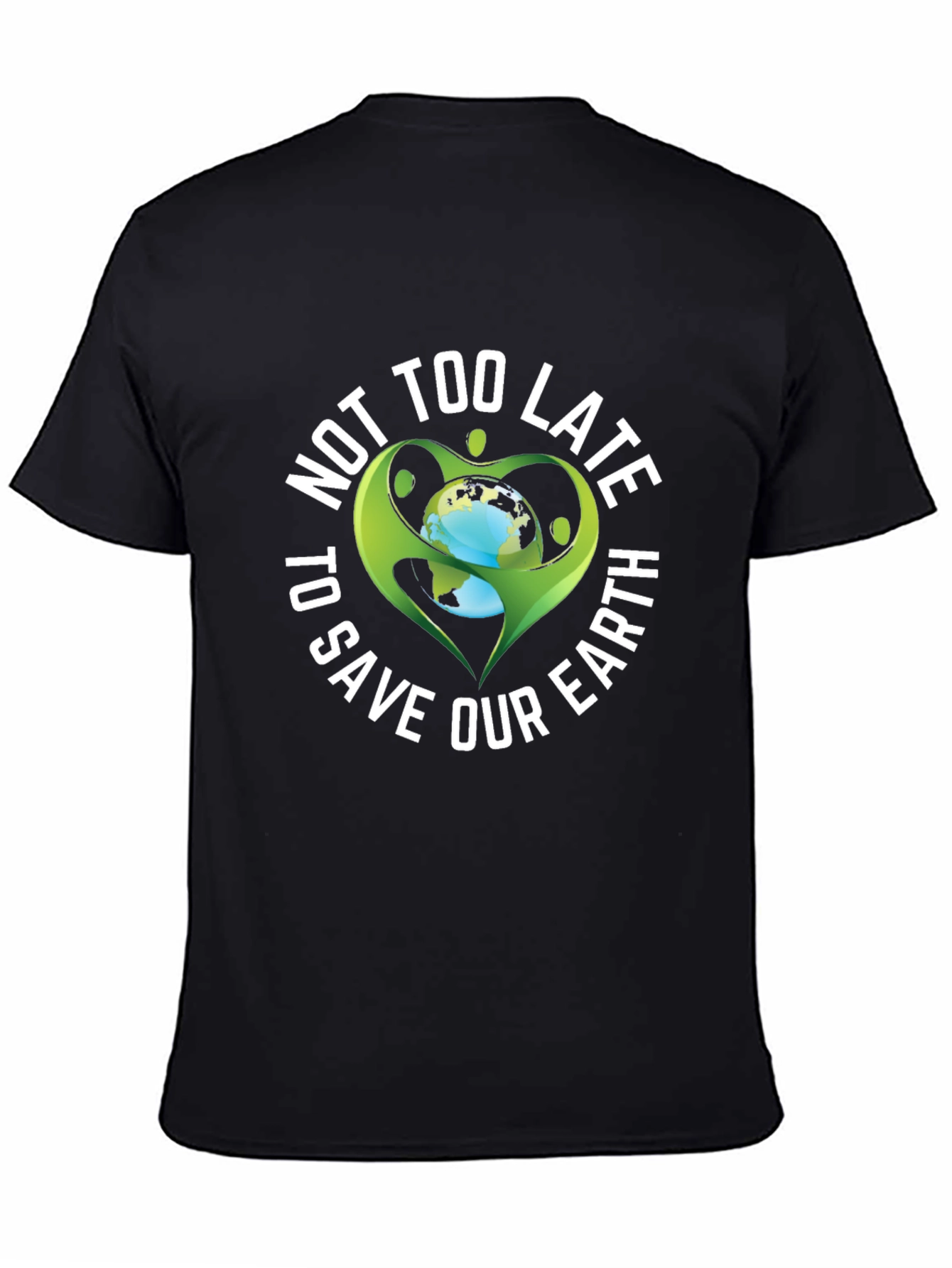 Black Save Our Earth Graphic Tee - Black view 4