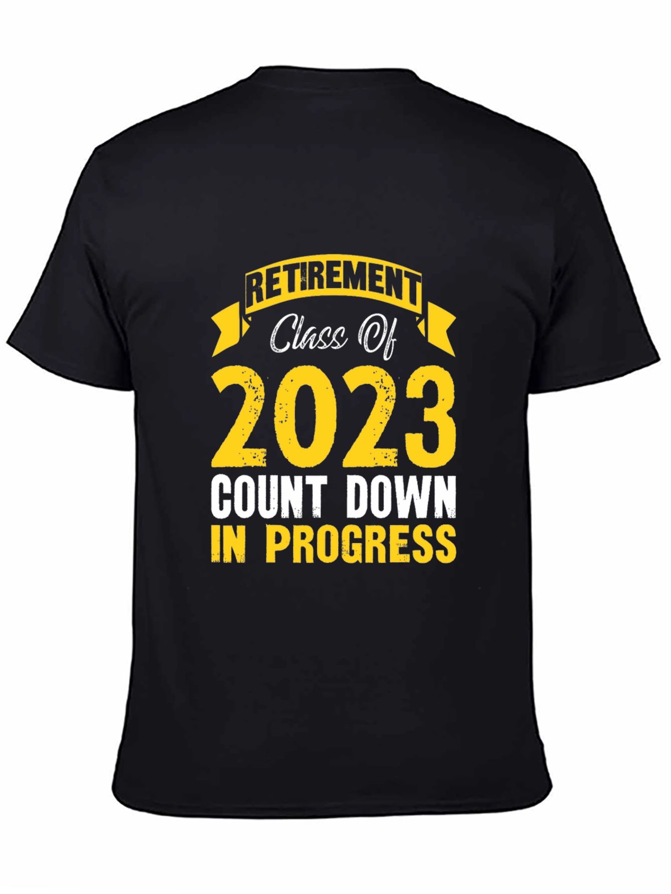 Black Retirement Class of 2023 Countdown T-Shirt view 4