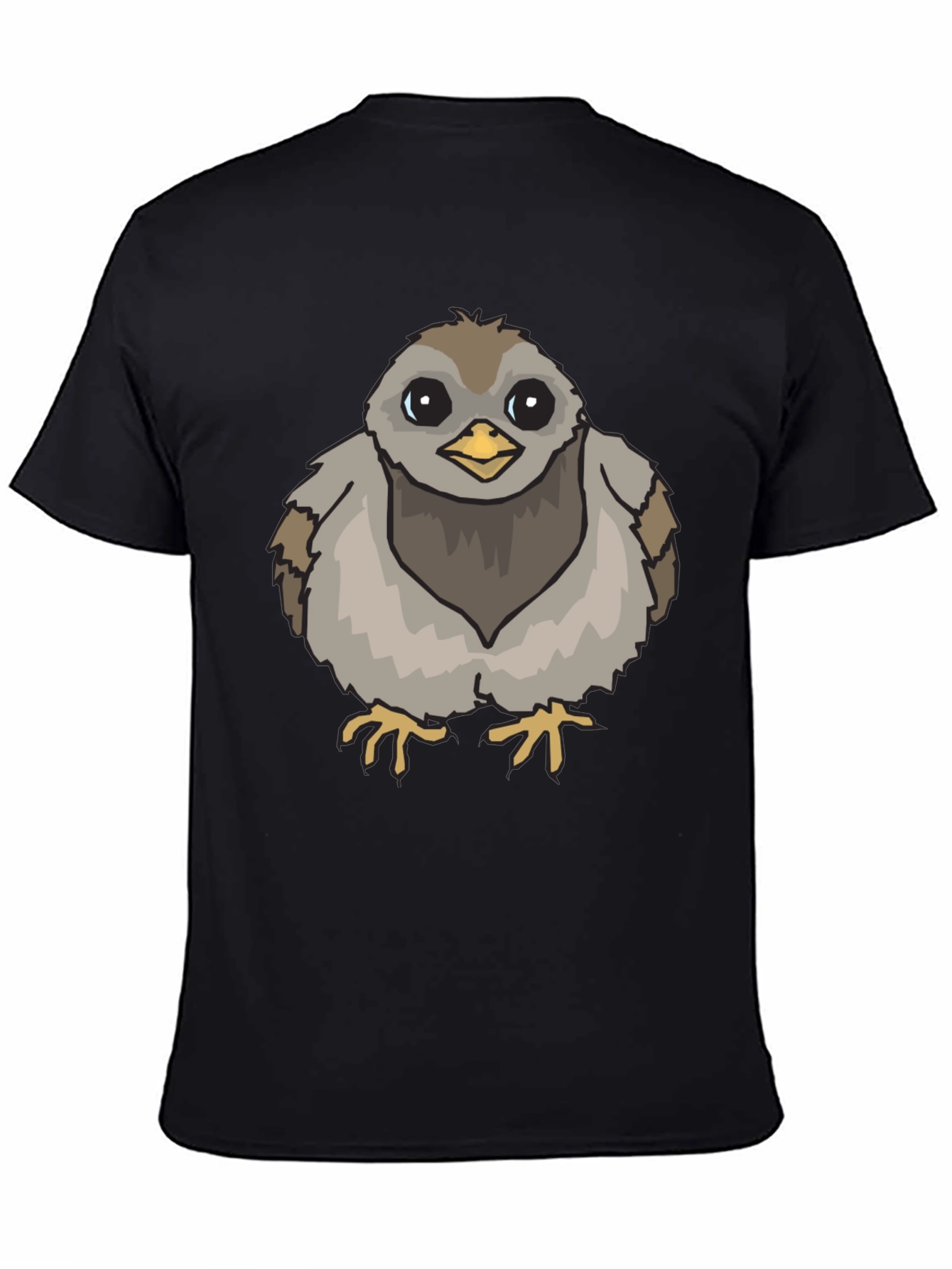 Black Cute Chick Graphic Tee - Soft Cotton T-Shirt view 4