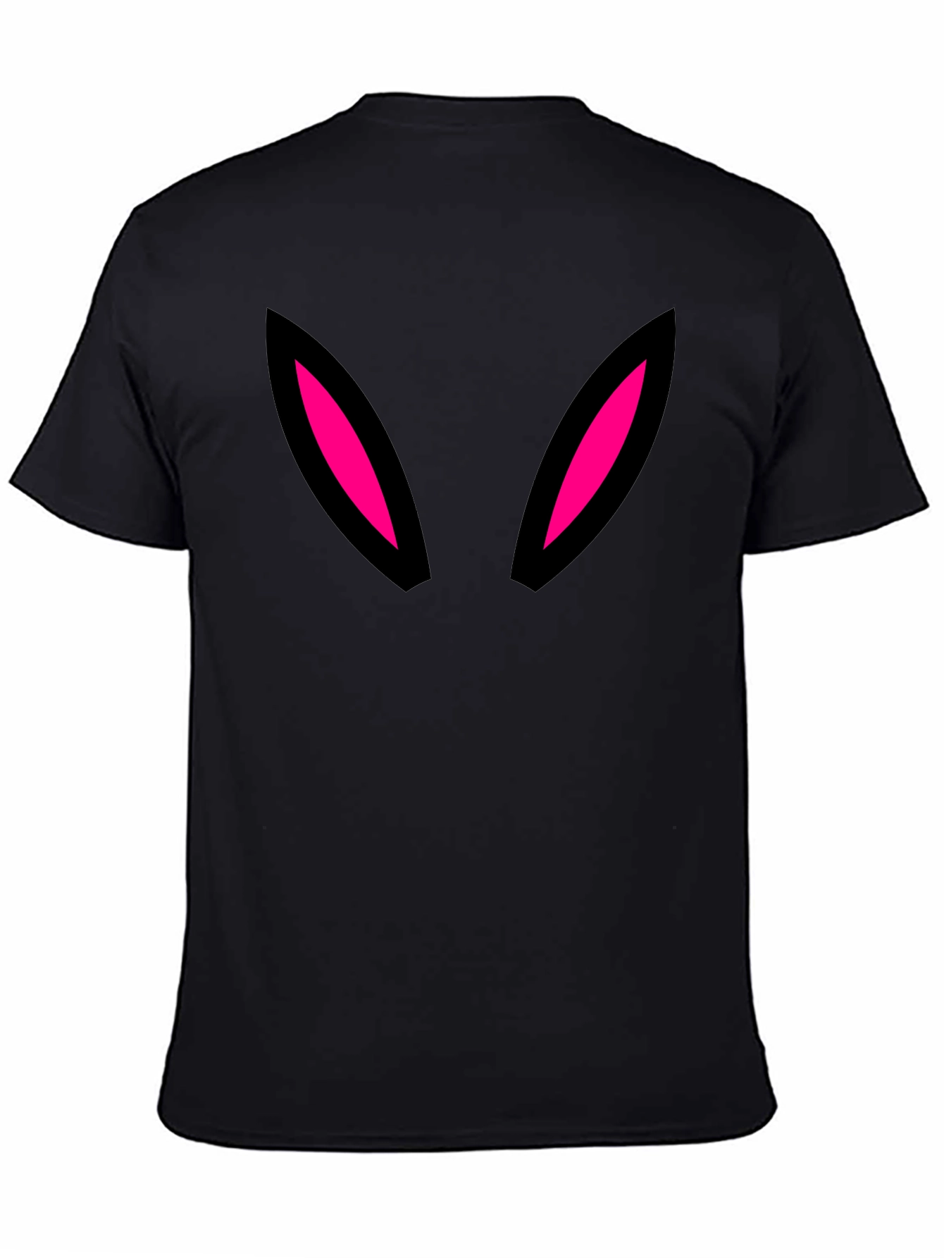 Black Bunny Ears Graphic Black T-Shirt view 4