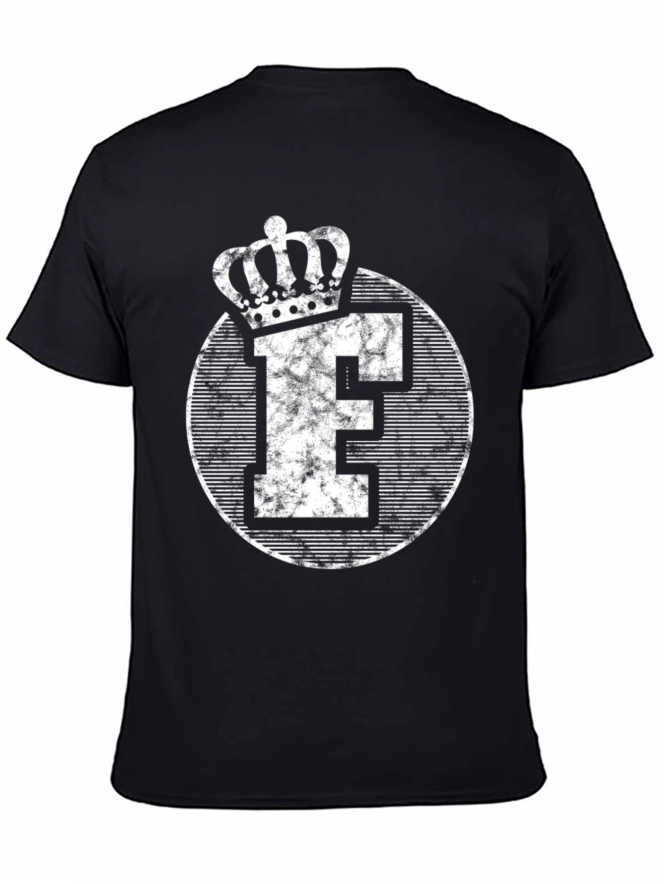 Black King Letter F Crown Graphic Tee view 4